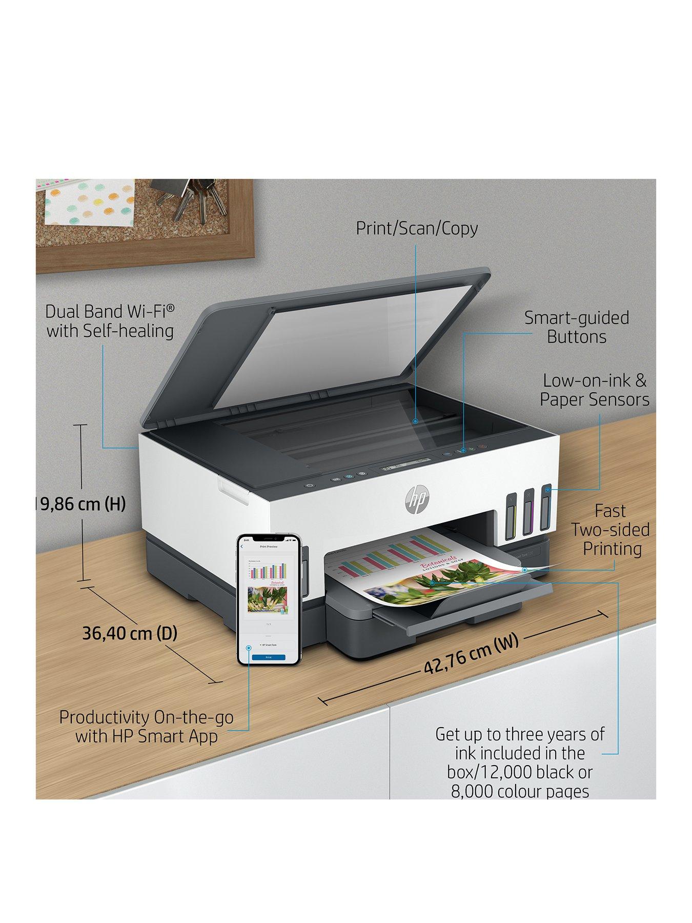 Image 3 of 8 of HP Smart Tank 7005 Wireless All-in-One Colour Printer with up to 3 years of HP Ink Bottles included