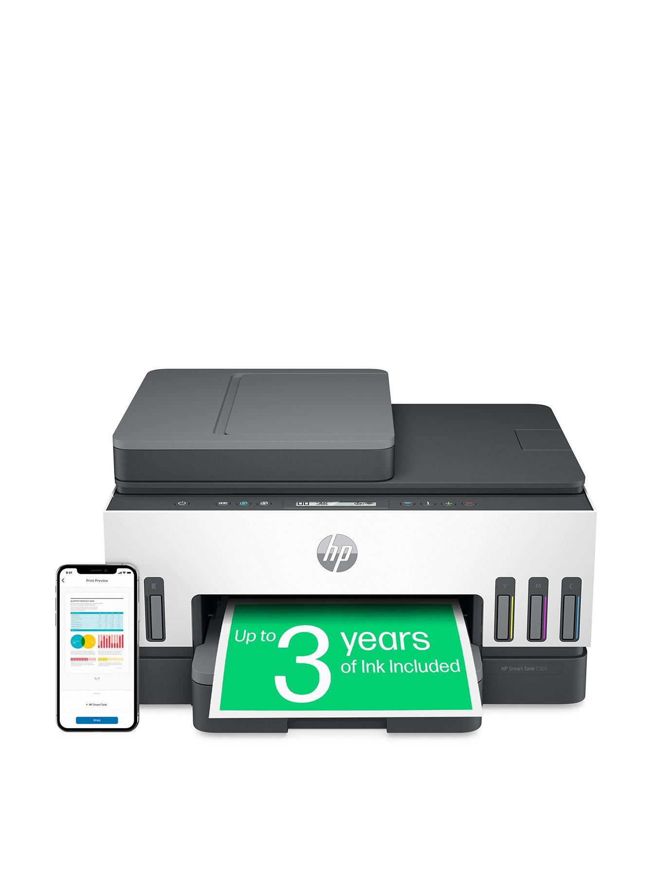 Image 1 of 8 of HP Smart Tank 7305 Wireless All-in-One Colour Printer with up to 3 years of HP Ink Bottles included