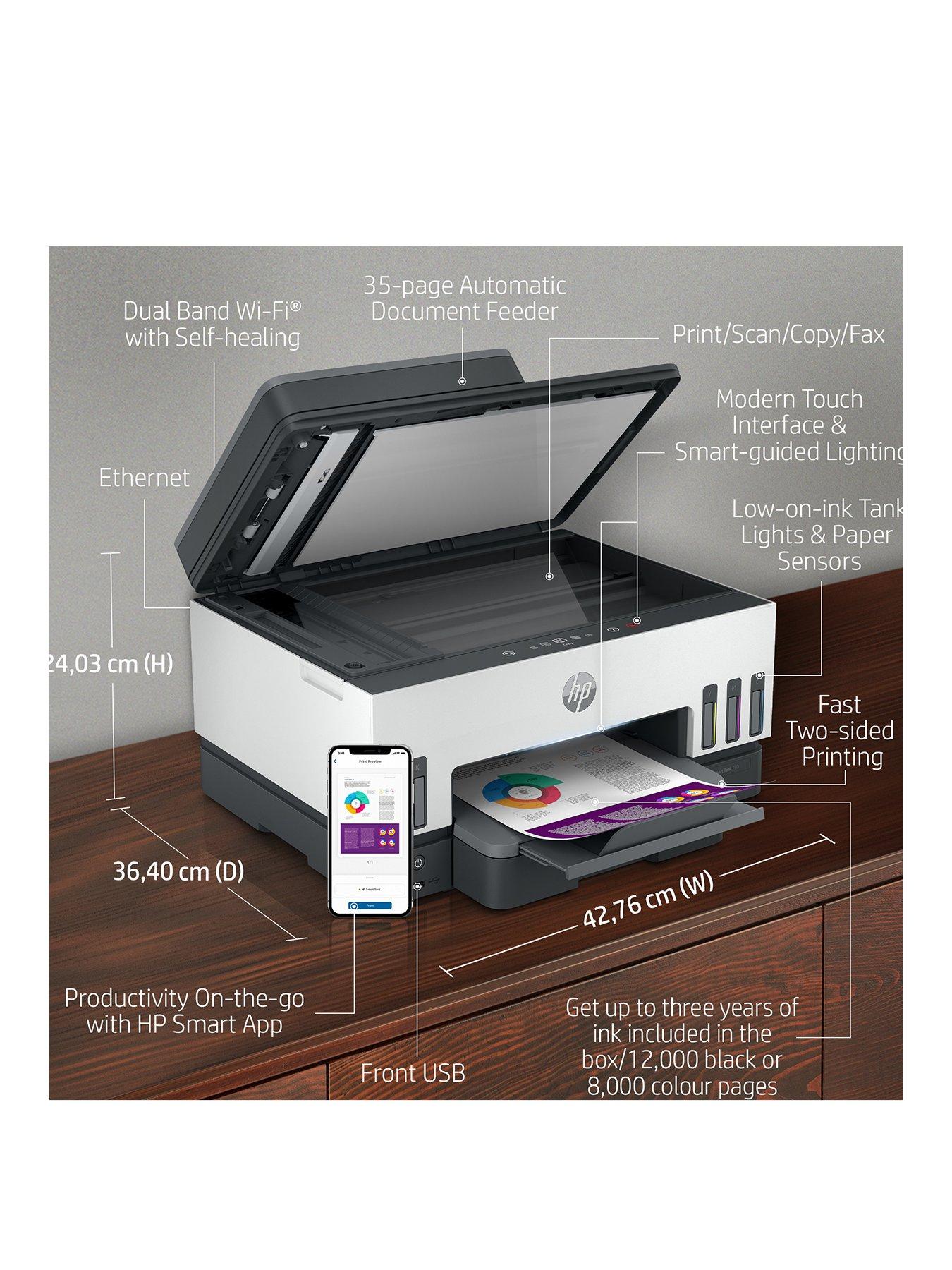 Image 3 of 8 of HP Smart Tank 7605 Wireless All-in-One Colour Printer with up to 3 years of HP Ink Bottles included