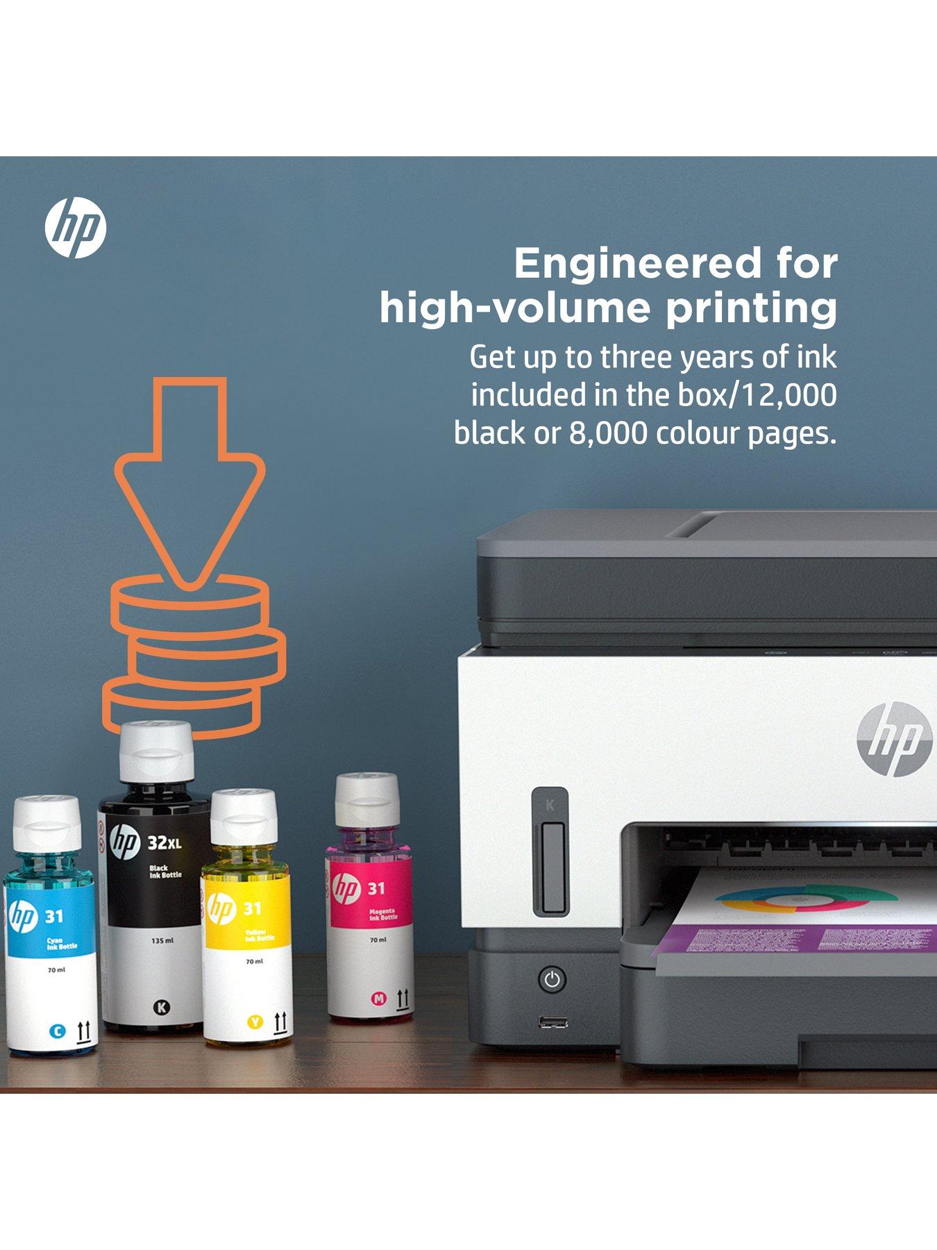 Image 4 of 8 of HP Smart Tank 7605 Wireless All-in-One Colour Printer with up to 3 years of HP Ink Bottles included