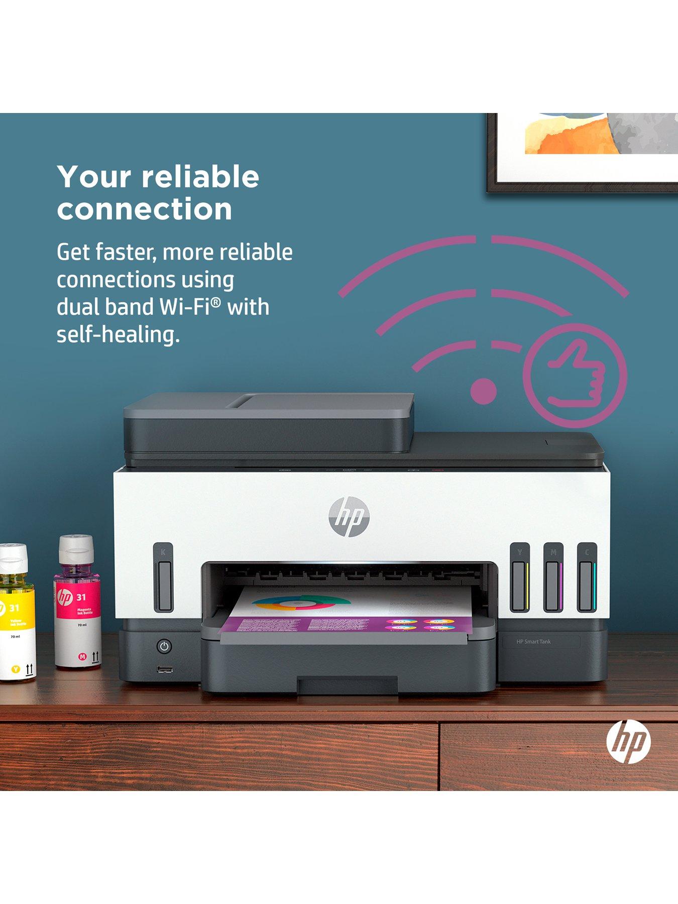 Image 6 of 8 of HP Smart Tank 7605 Wireless All-in-One Colour Printer with up to 3 years of HP Ink Bottles included