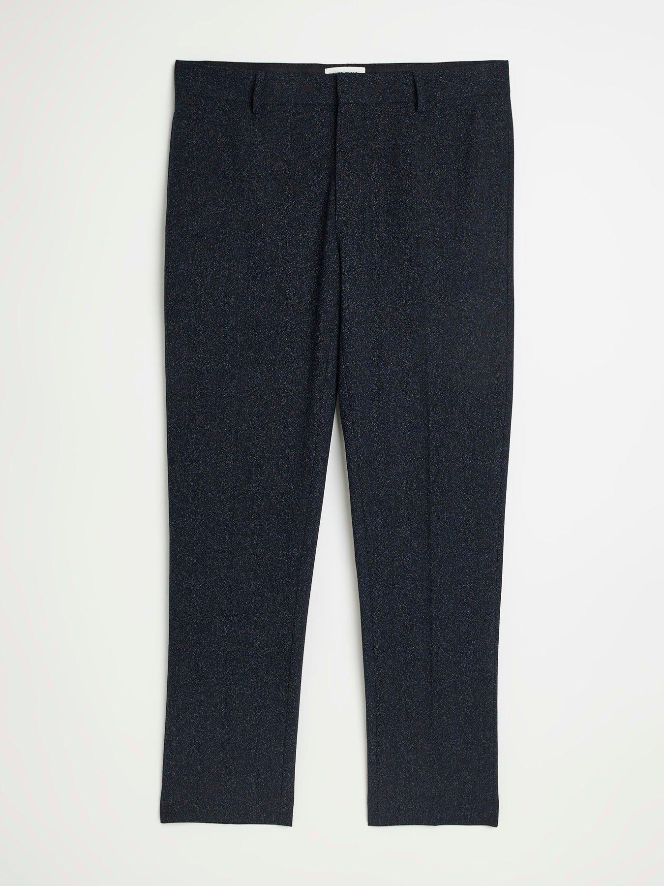 river-island-speckled-slim-suit-trousers-navydetail