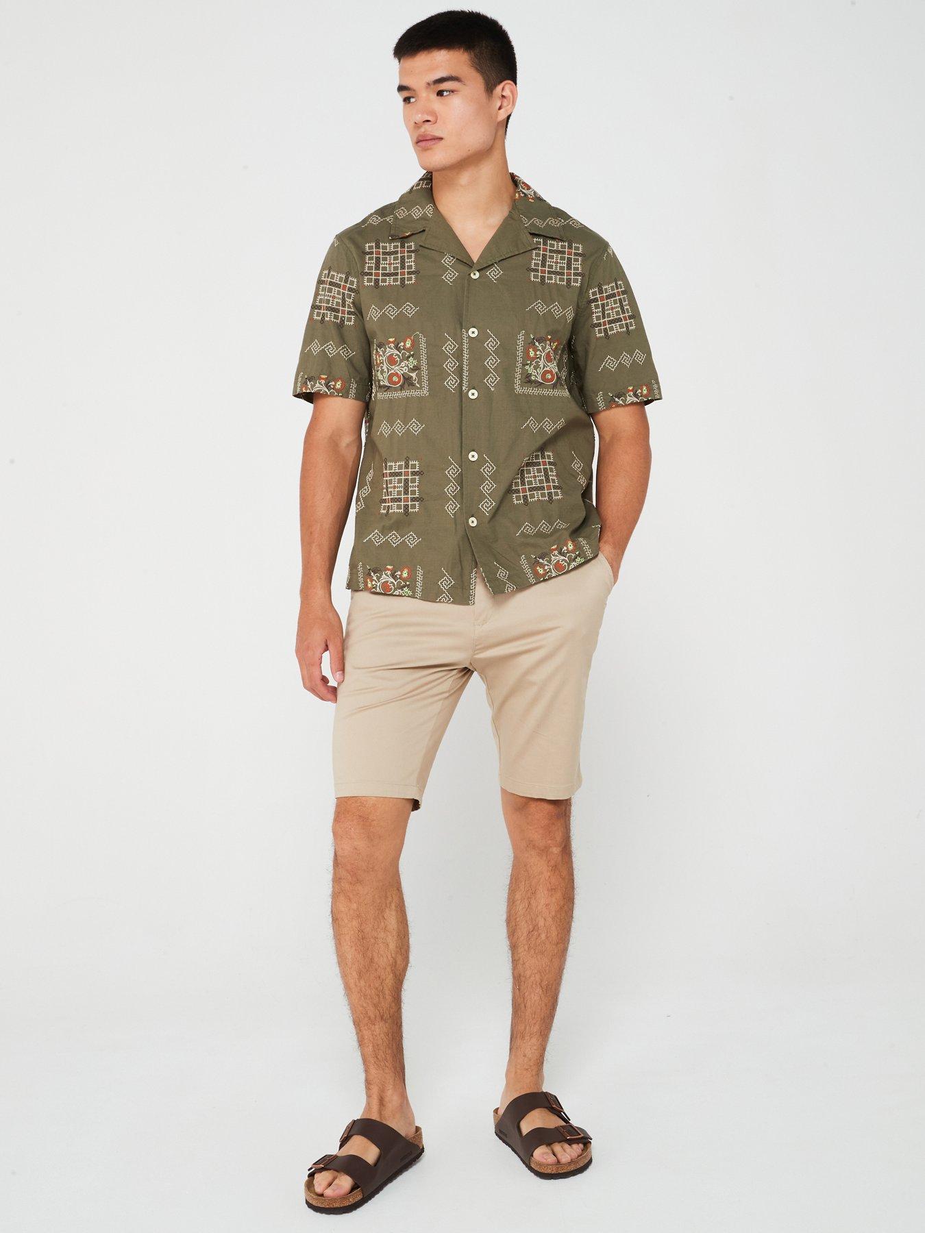 river-island-short-sleeve-mosaic-embroidered-shirt-light-green