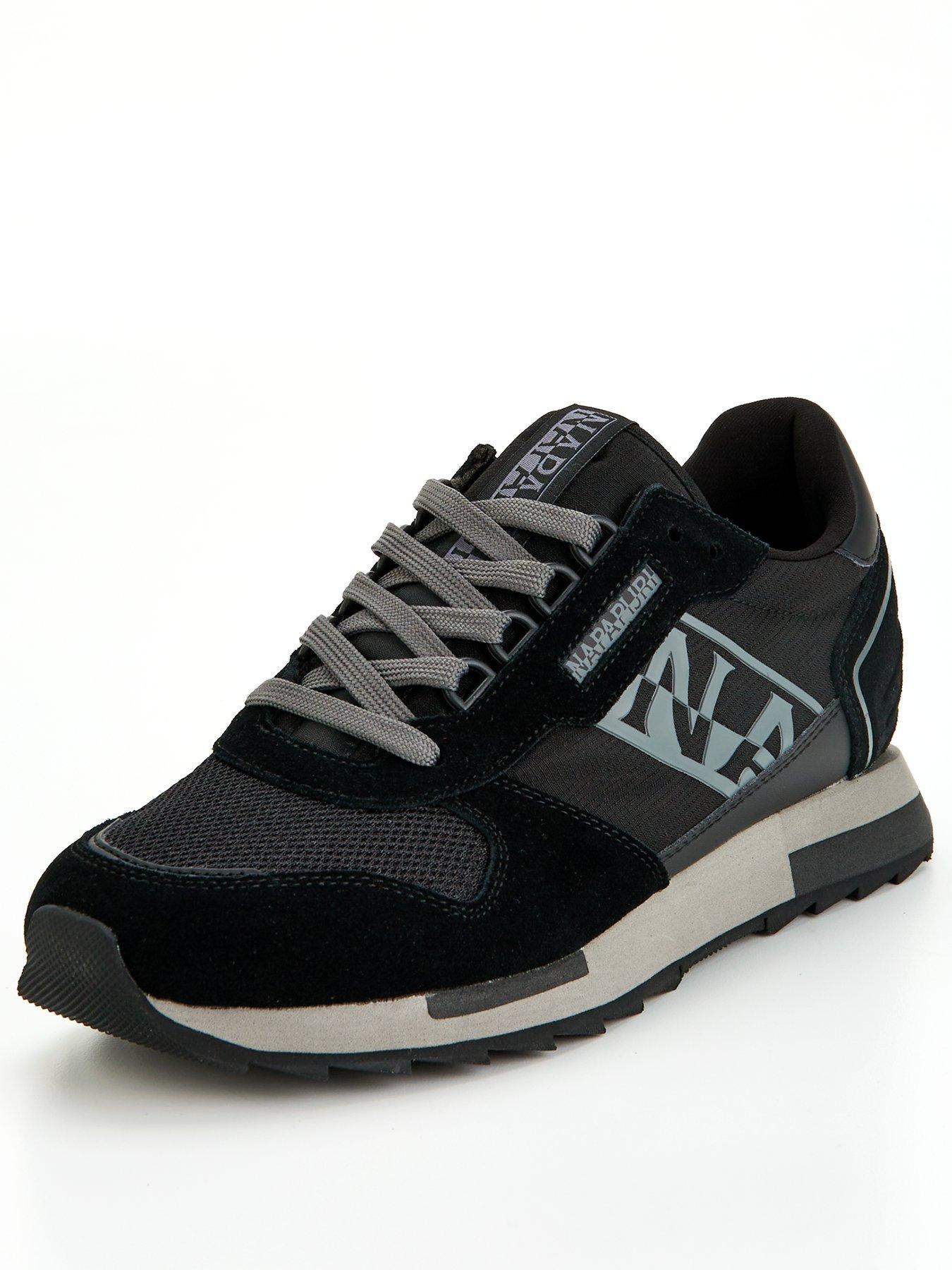 napapijri-mens-virtus-trainers-blackstillFront