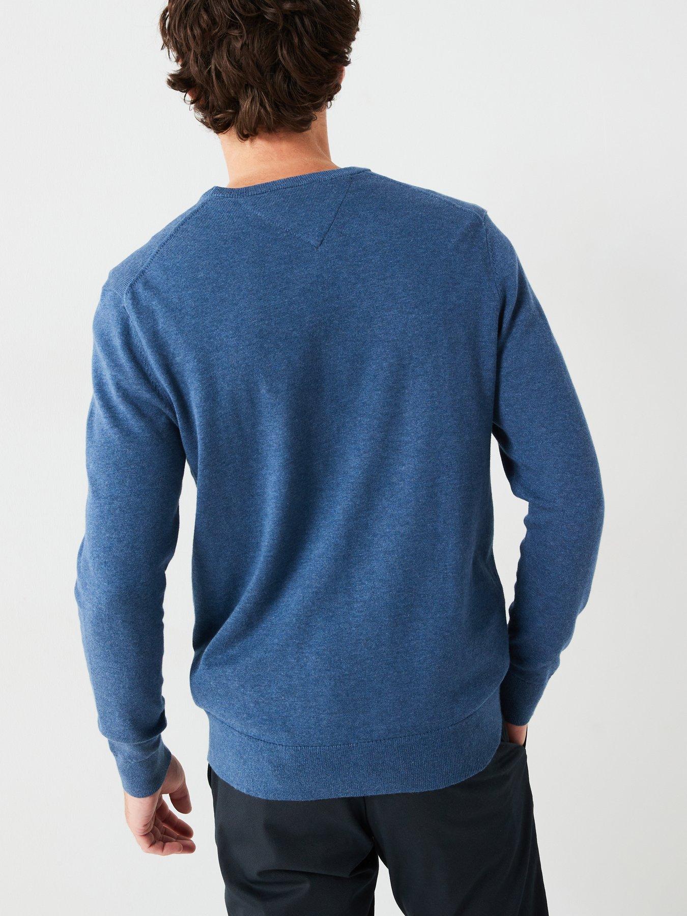 tommy-hilfiger-tommy-hilfiger-essential-cotton-crew-neck-knitted-jumper-bluestillFront