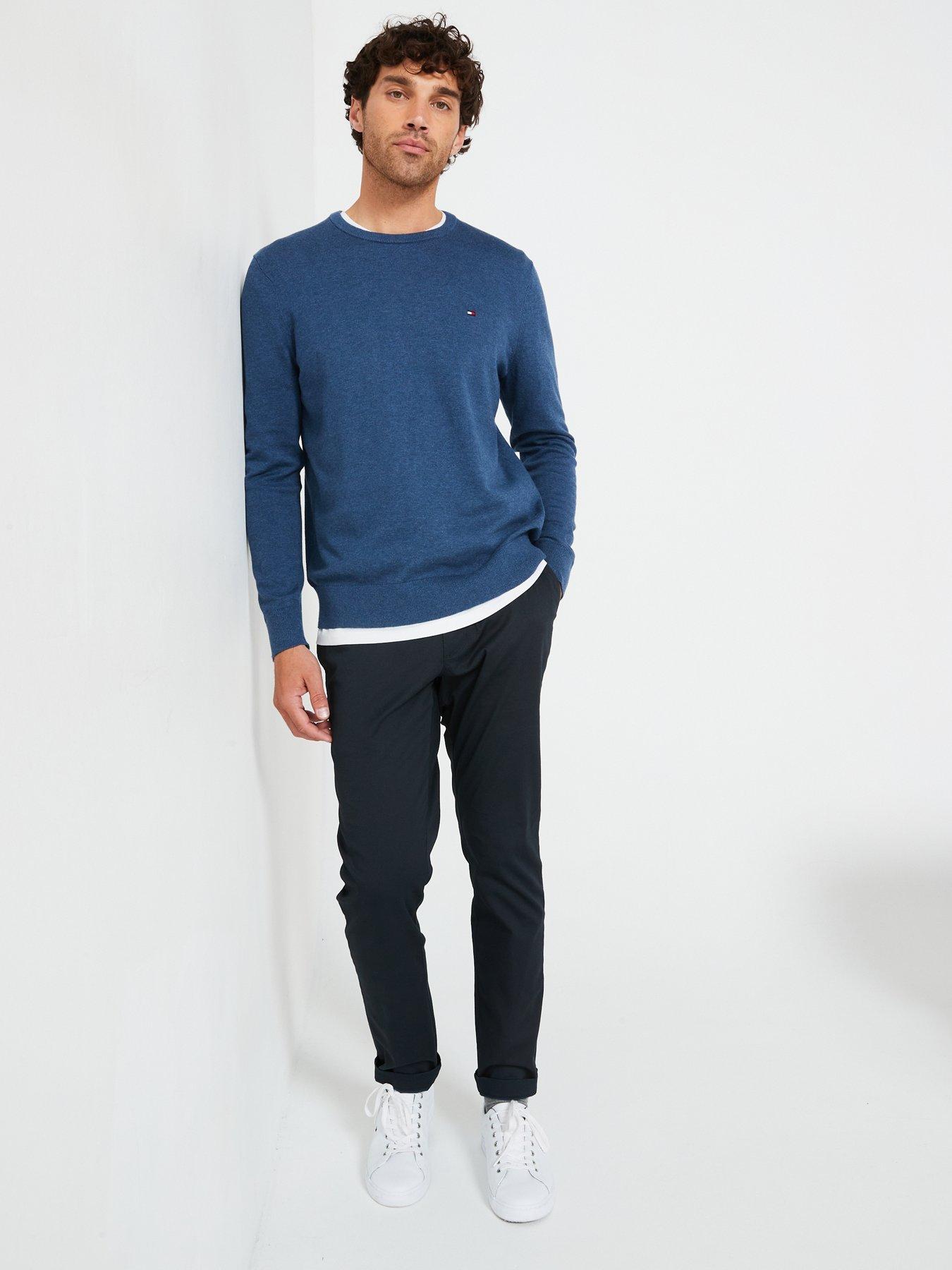 tommy-hilfiger-tommy-hilfiger-essential-cotton-crew-neck-knitted-jumper-blueback