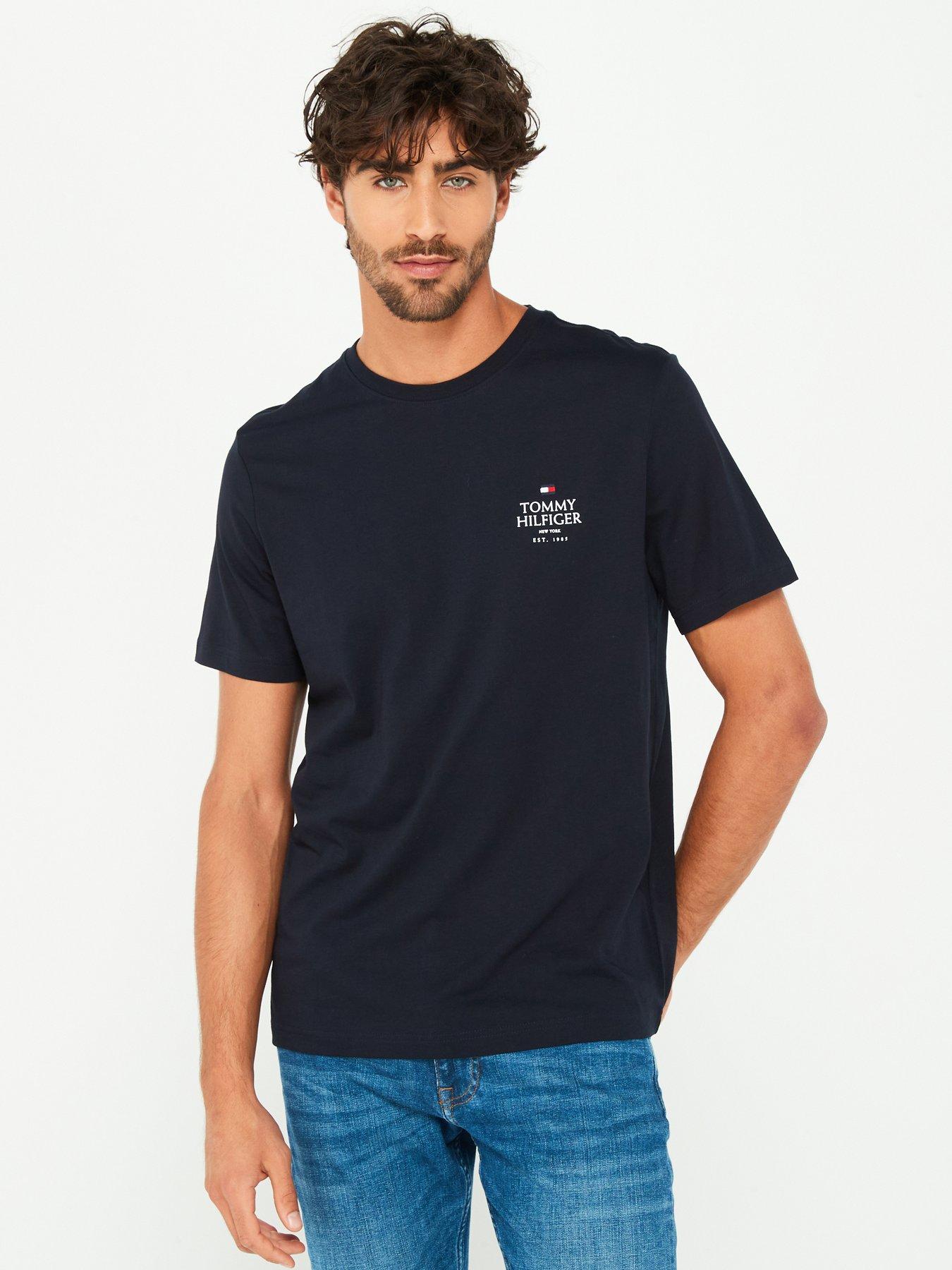 tommy-hilfiger-tommy-hilfger-stacked-logo-t-shirt-navy