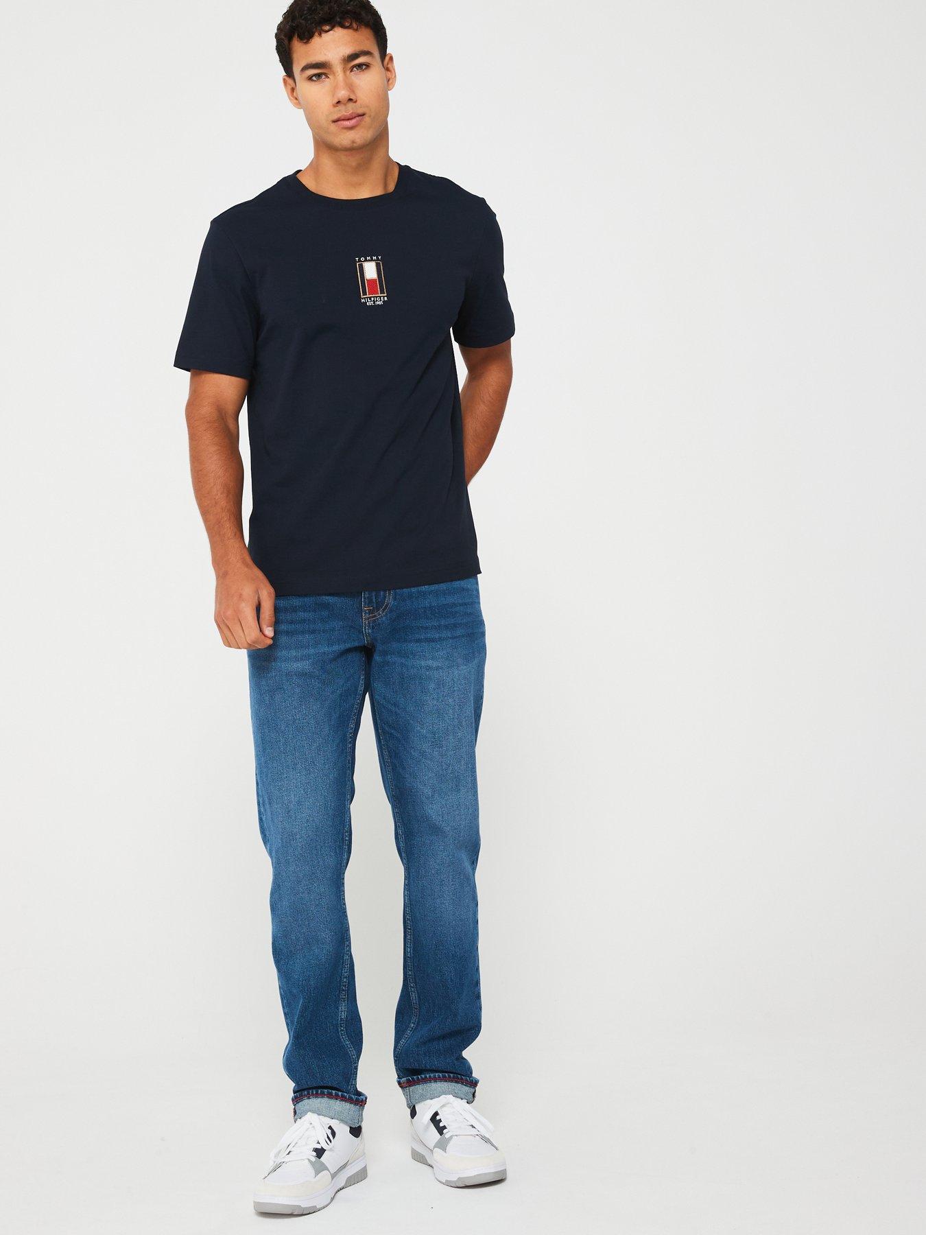 tommy-hilfiger-tommy-hilfiger-vertical-embroidered-flag-t-shirt-navyback