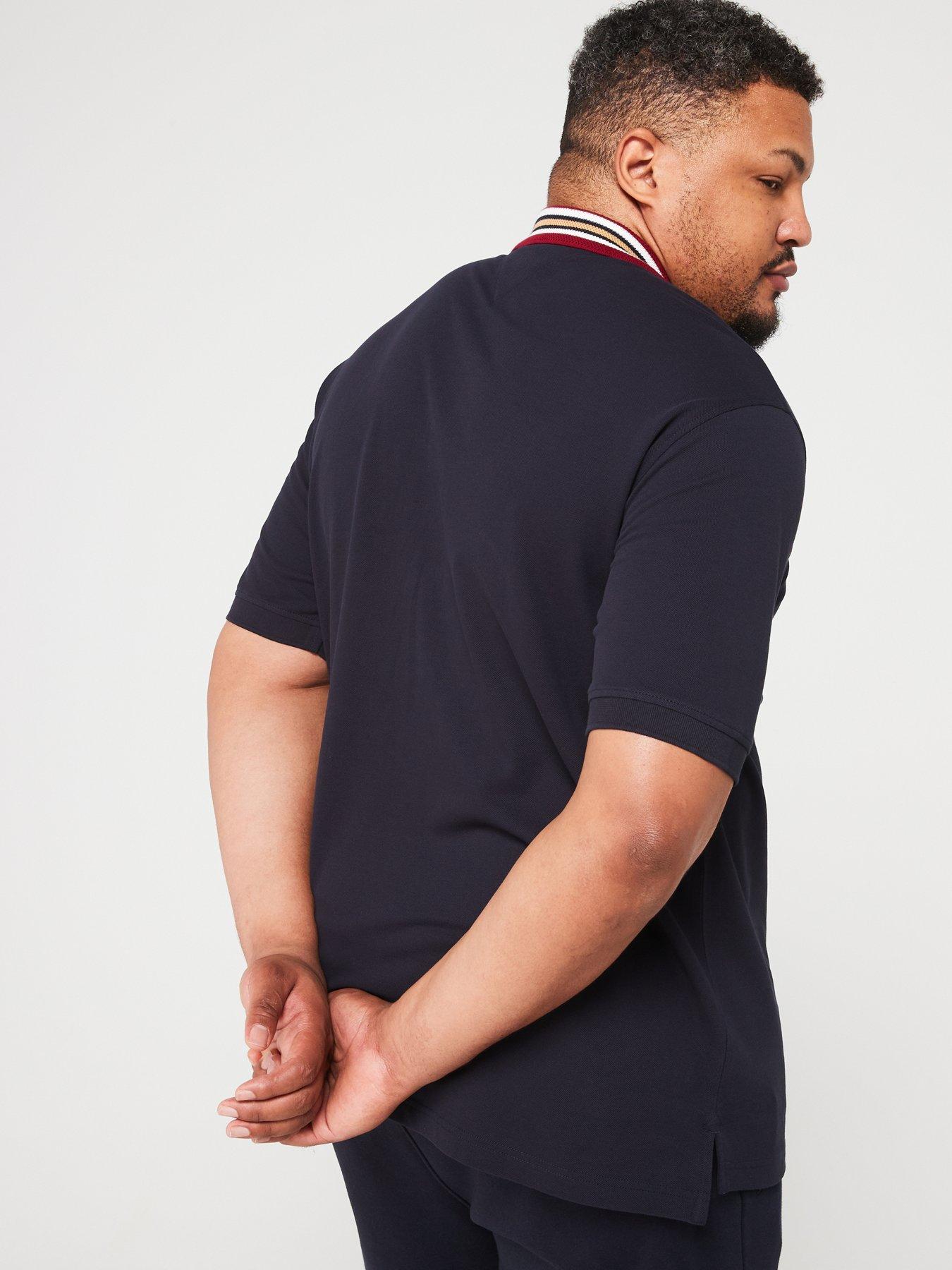 tommy-hilfiger-tommy-hilfiger-big-amp-tall-regular-fit-contrast-collar-polo-shirt-navystillFront