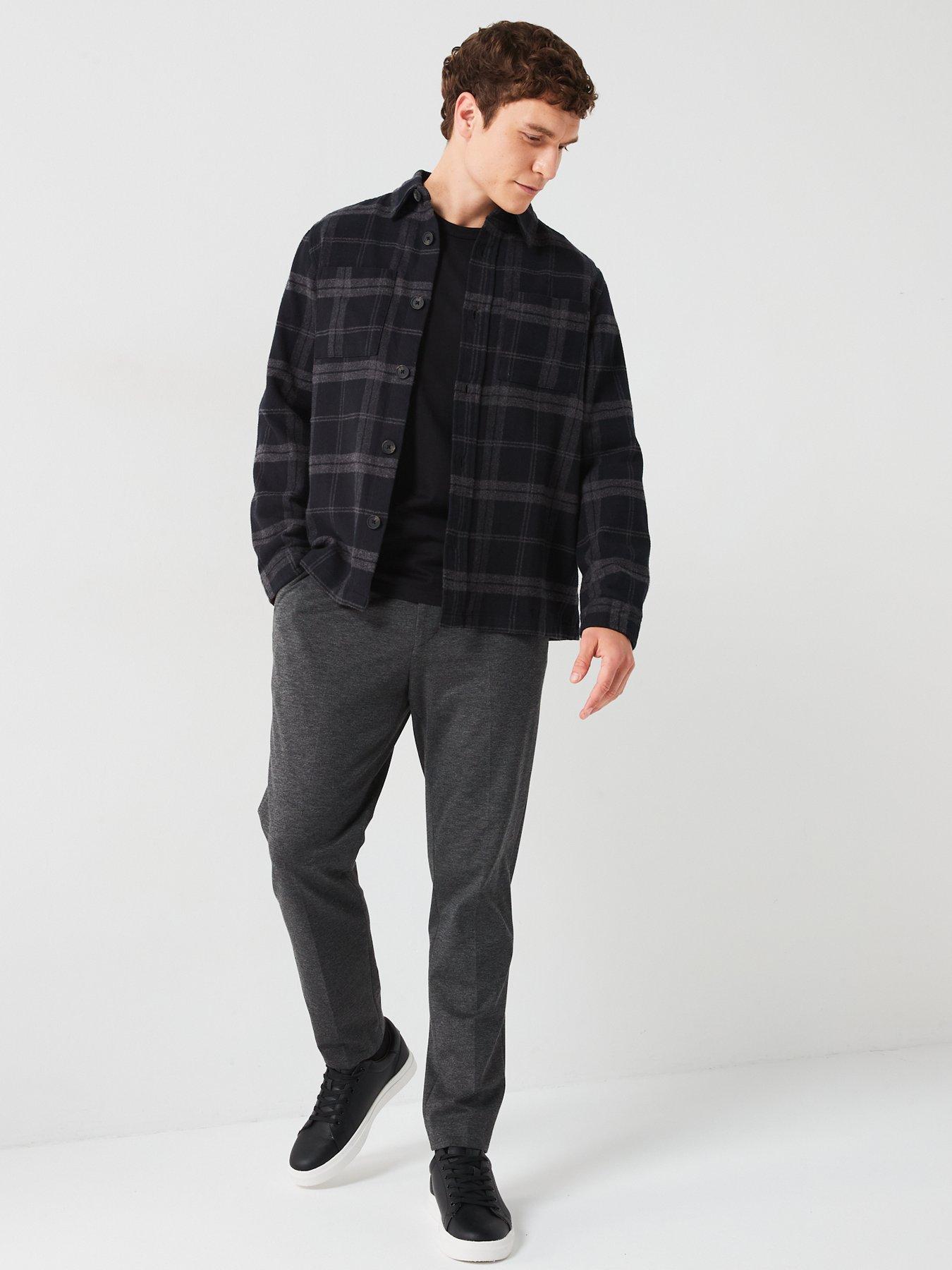 very-man-brushed-check-shirt-blackback