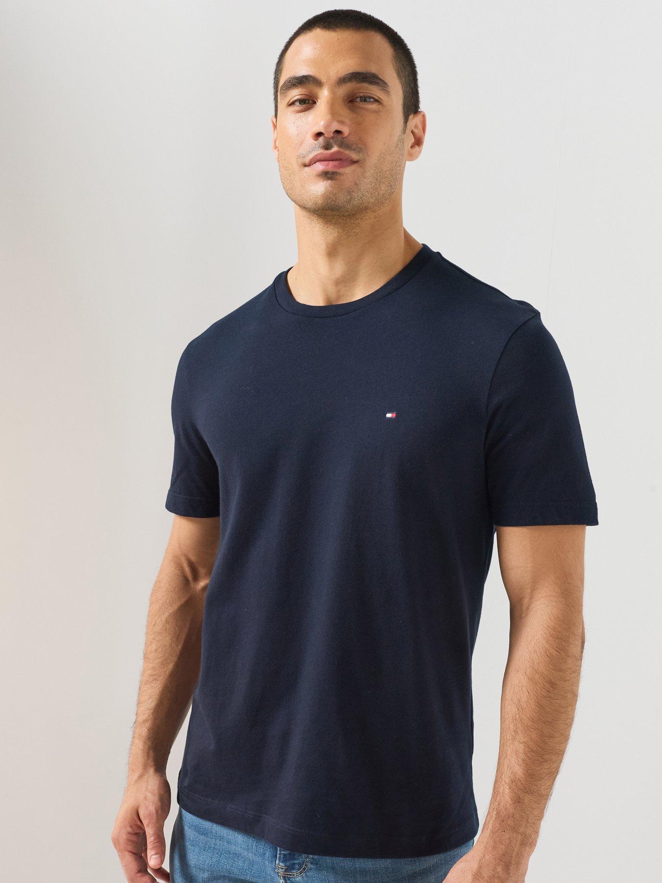 Image 1 of 4 of Tommy Hilfiger Essential Regular Fit Solid T-Shirt - Brown