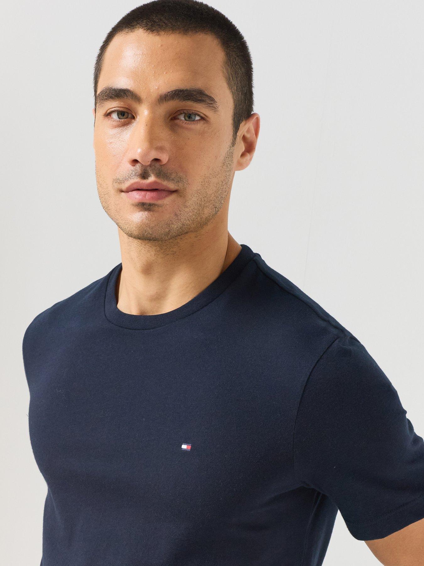Image 4 of 4 of Tommy Hilfiger Essential Regular Fit Solid T-Shirt - Brown