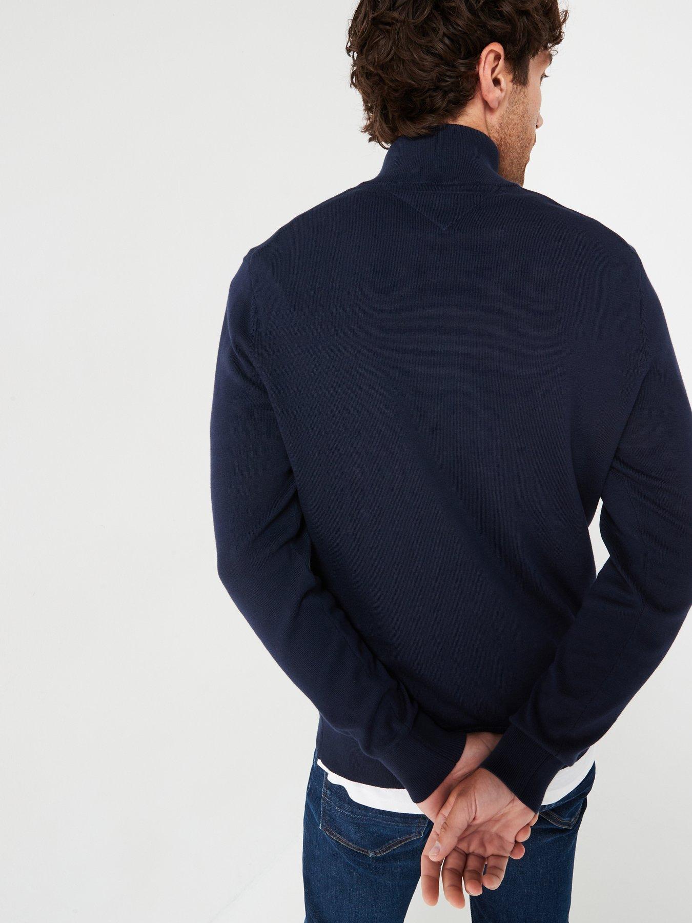 tommy-hilfiger-tommy-hilfiger-essential-cotton-14-zip-mock-knitted-jumper-navystillFront