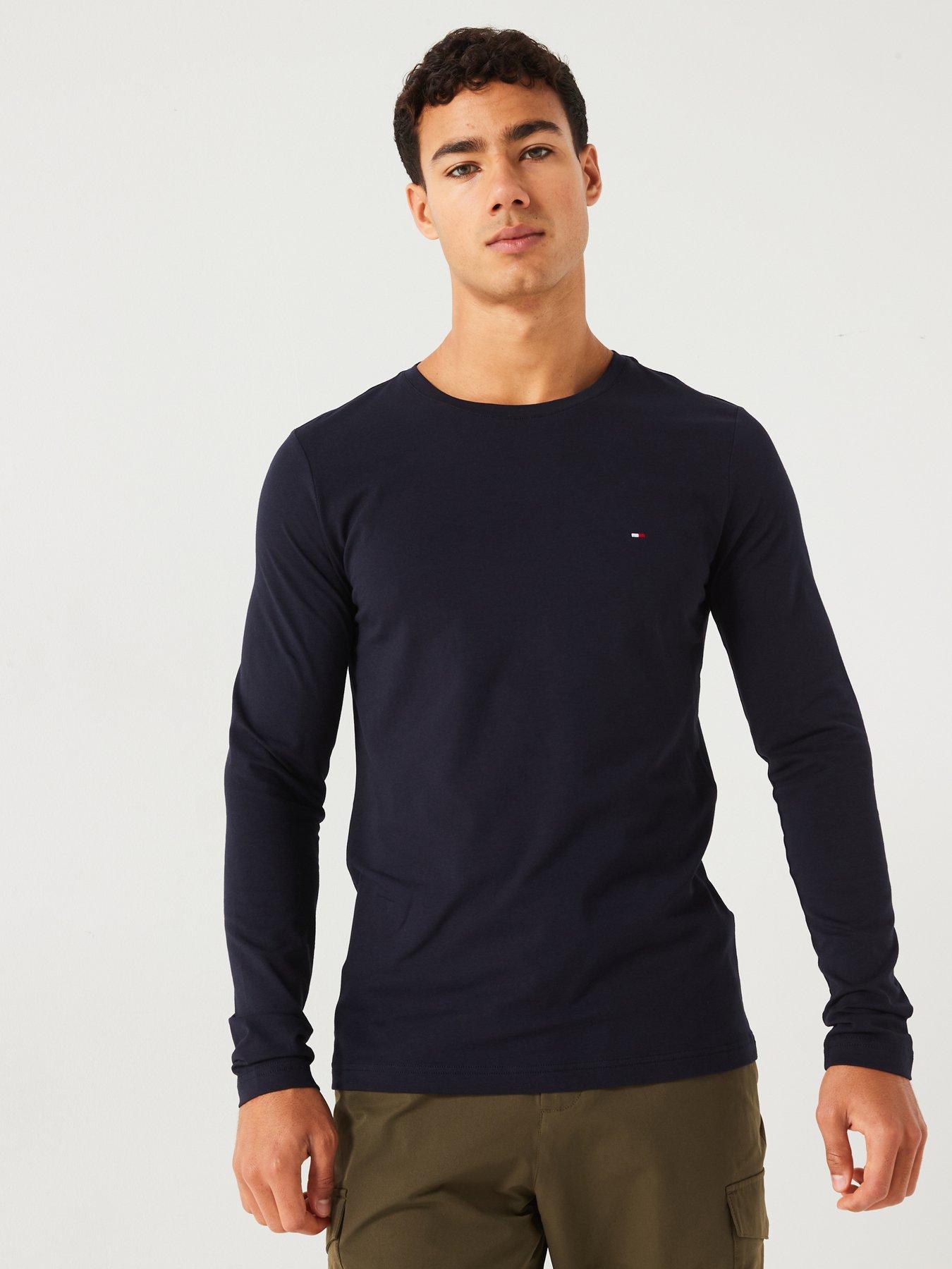 Tommy Hilfiger Tommy Hilfiger Stretch Slim Fit Long Sleeve T-shirt - Navy