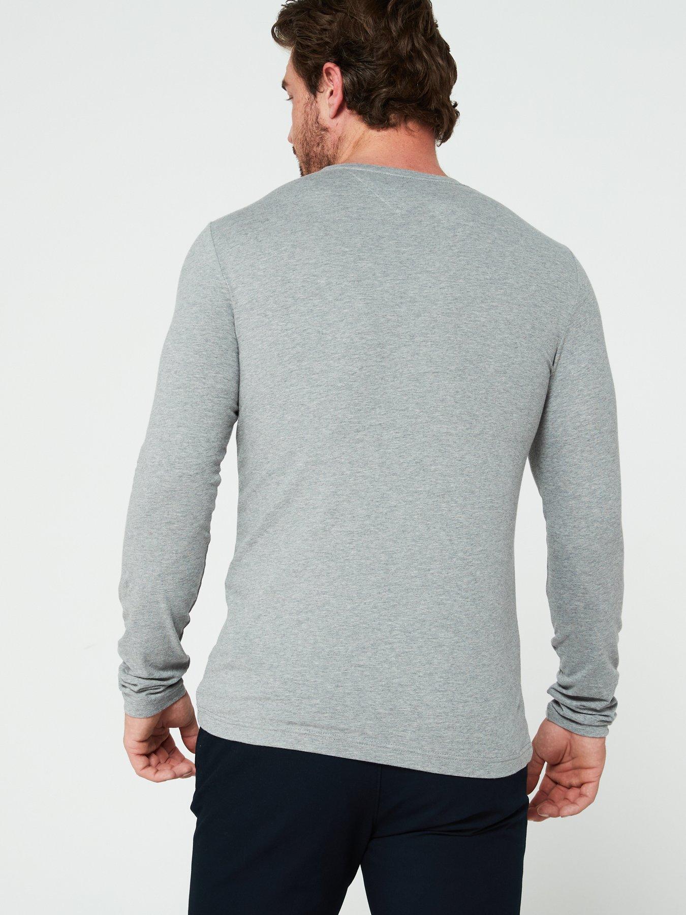 tommy-hilfiger-tommy-hilfiger-stretch-slim-fit-long-sleeve-t-shirt-greystillFront