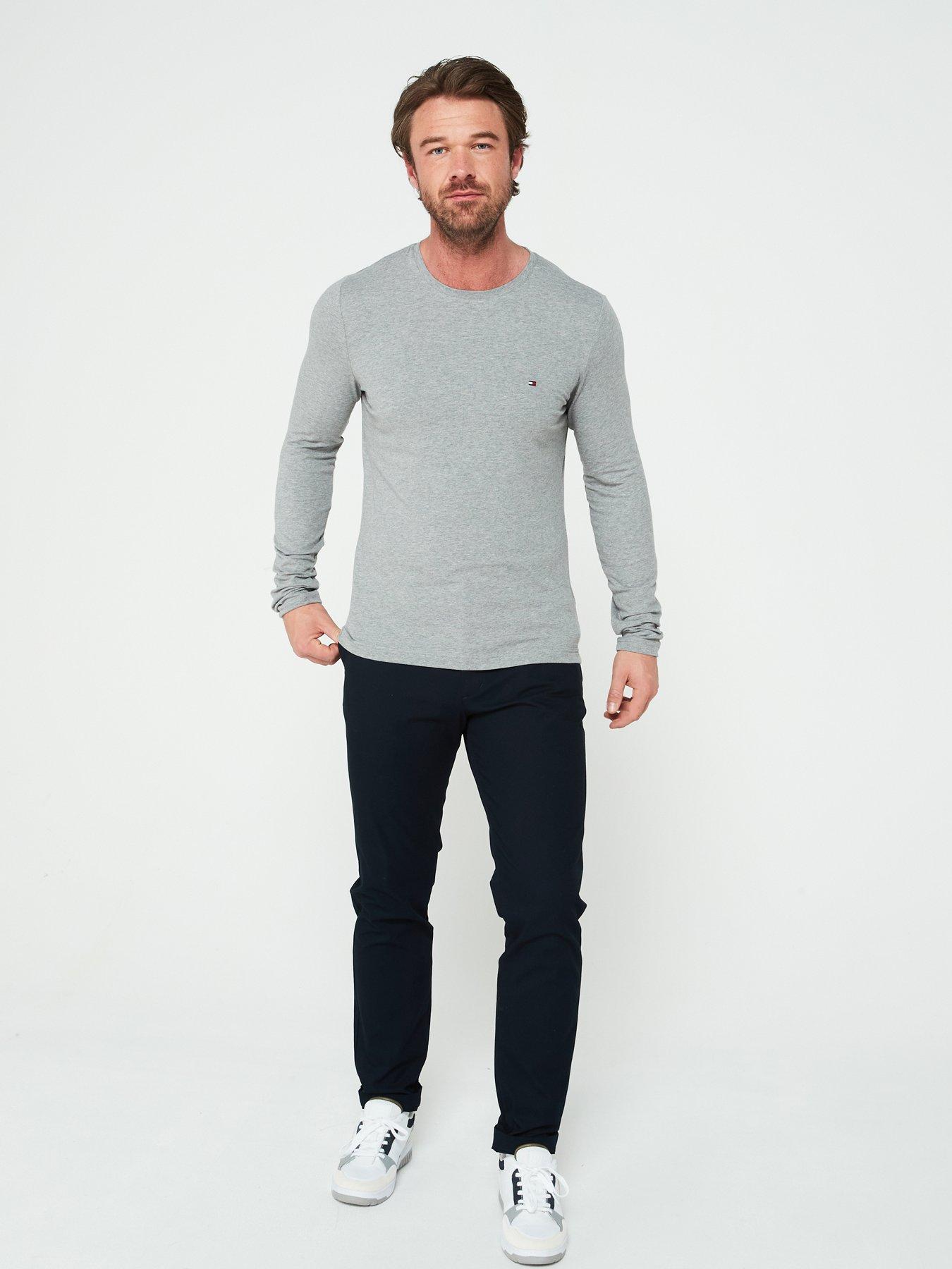 tommy-hilfiger-tommy-hilfiger-stretch-slim-fit-long-sleeve-t-shirt-greyback