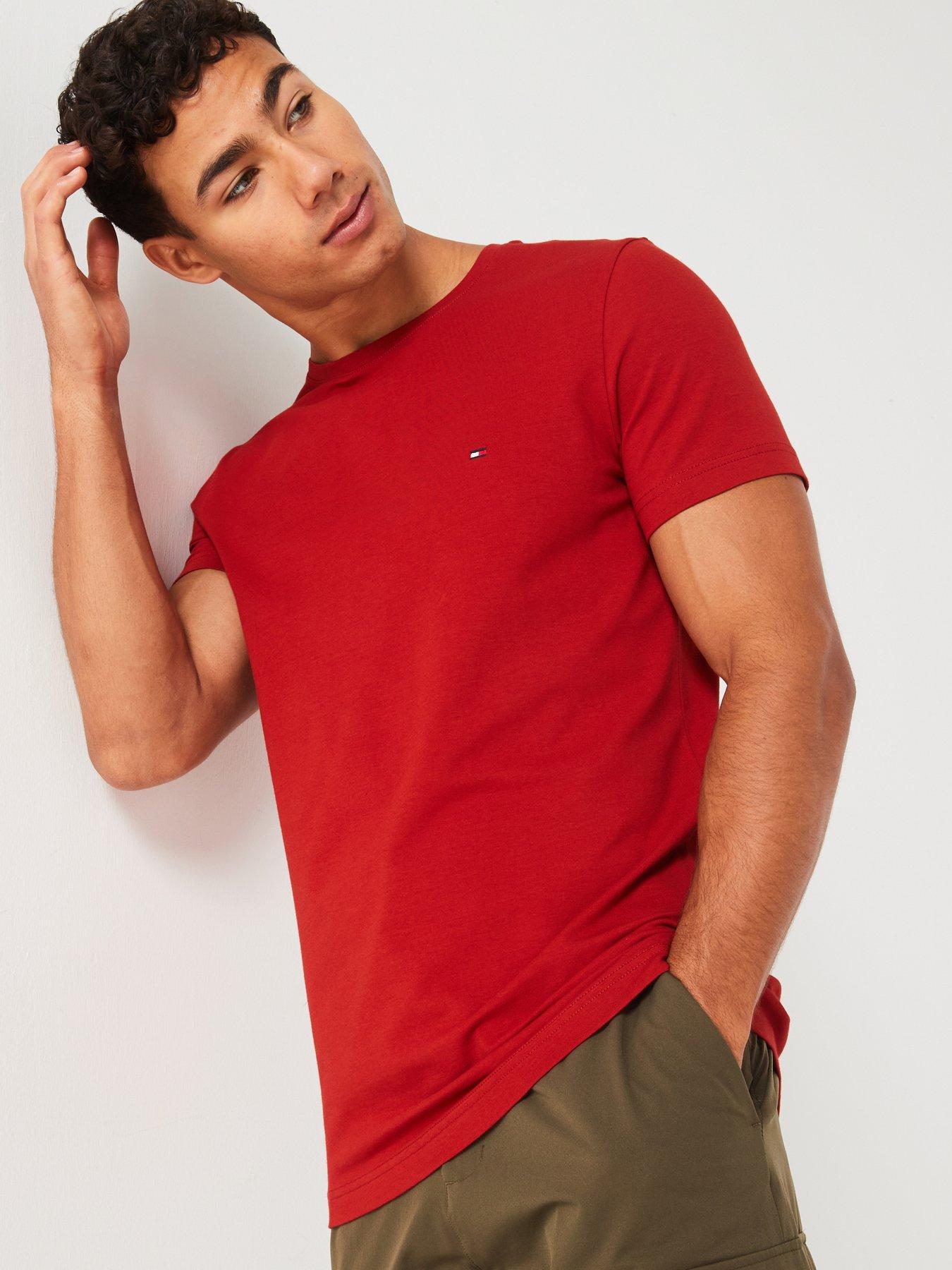 tommy-hilfiger-stretch-slim-fit-t-shirt-dark-red