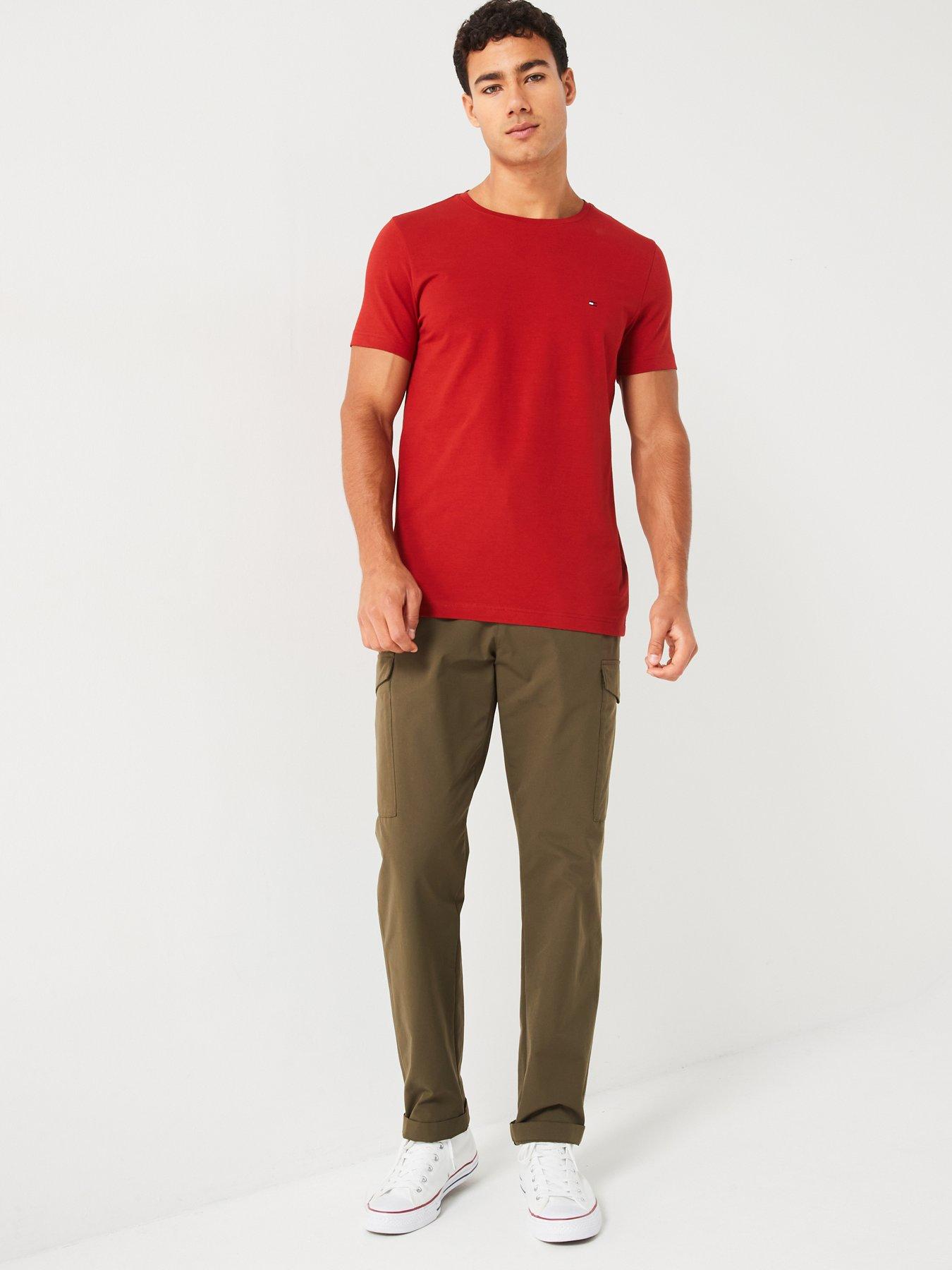 tommy-hilfiger-tommy-hilfiger-stretch-slim-fit-t-shirt-dark-redback