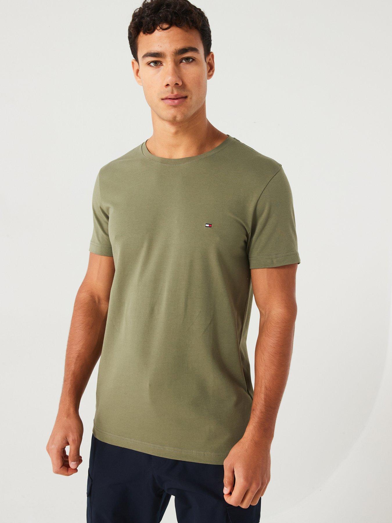 tommy-hilfiger-tommy-hilfiger-stretch-slim-fit-t-shirt-khaki