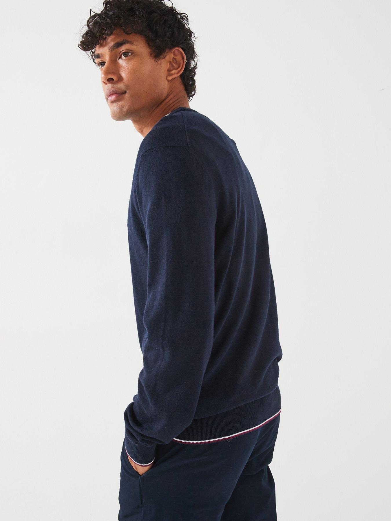 tommy-hilfiger-tommy-hilfiger-cottonsilk-tipping-crew-neck-knitted-jumper-navystillFront