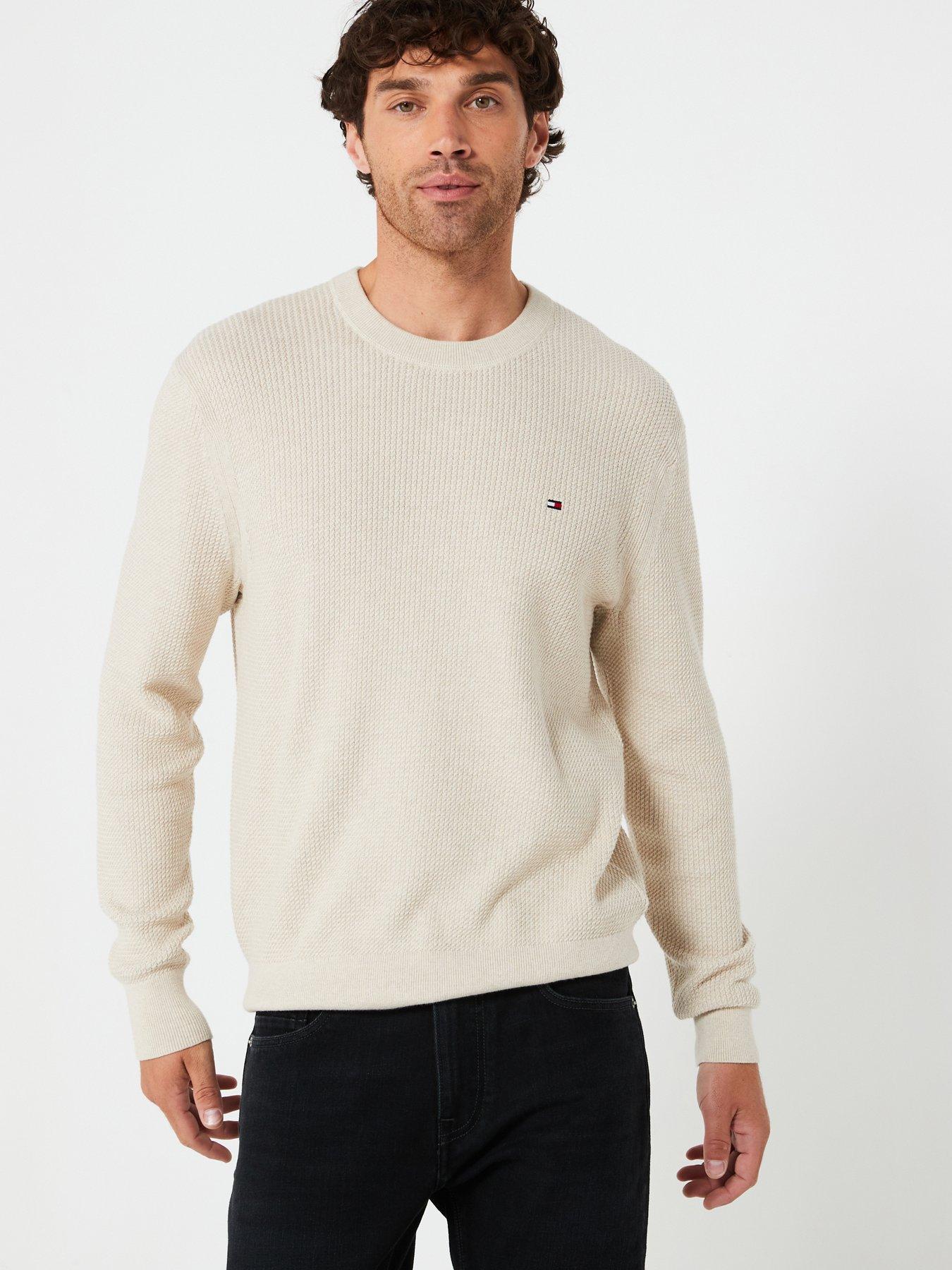 tommy-hilfiger-tommy-hilfiger-structure-textured-crew-neck-knitted-jumper-light-natural