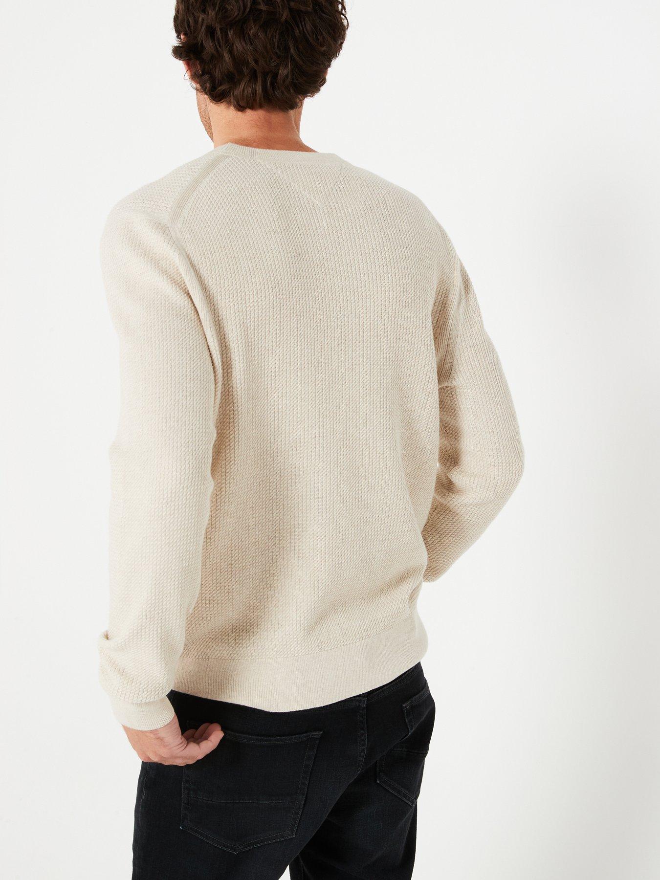 tommy-hilfiger-tommy-hilfiger-structure-textured-crew-neck-knitted-jumper-light-naturalstillFront