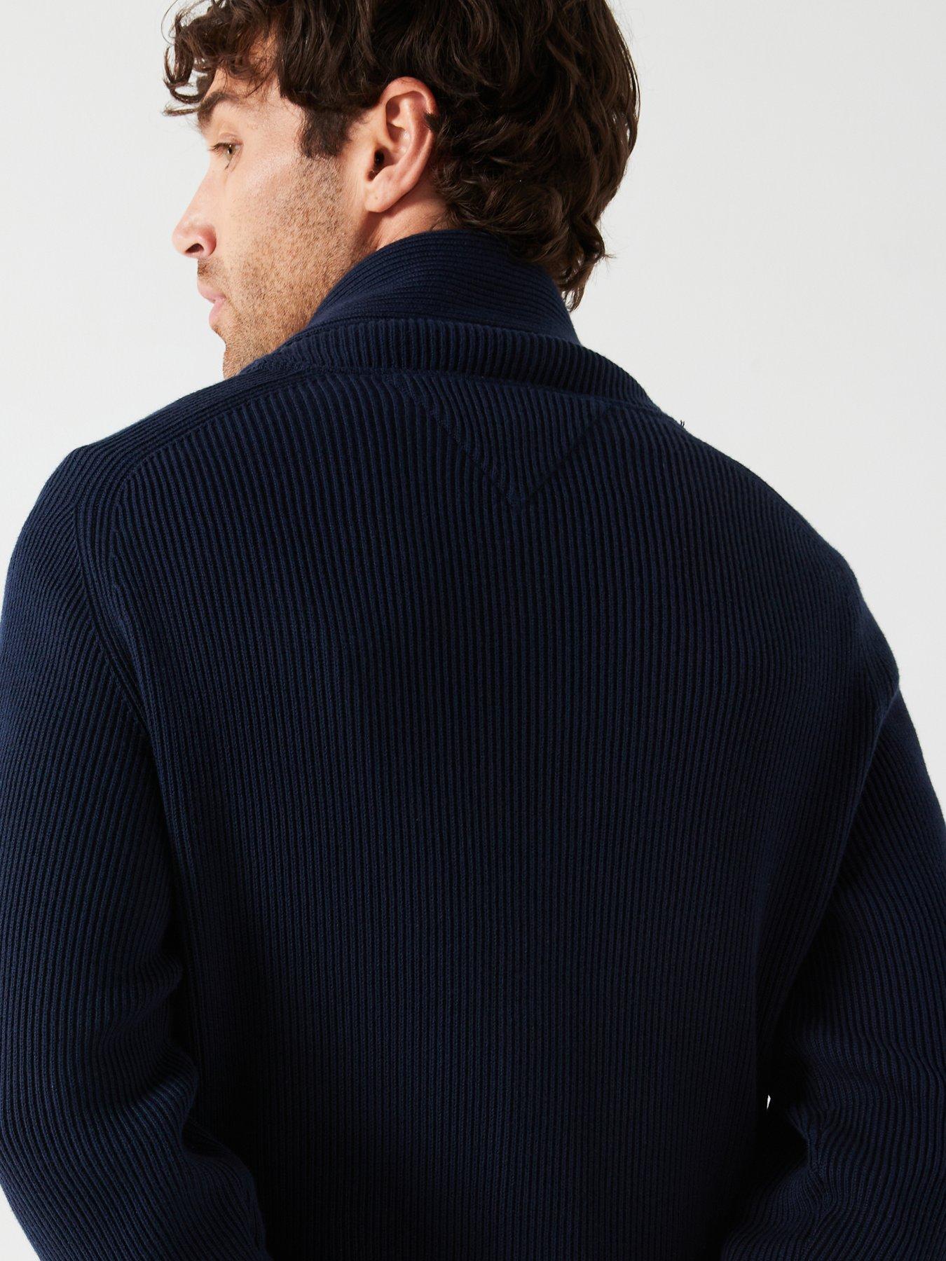 tommy-hilfiger-tommy-hilfiger-rib-shawl-collar-knitted-cardigan-navyoutfit