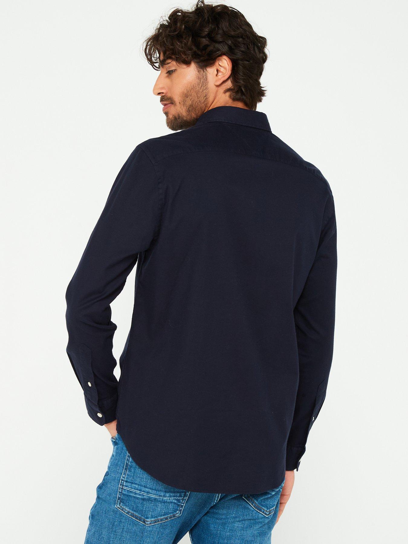 tommy-hilfiger-tommy-hilfiger-regular-fit-flex-brushed-cotton-shirt-navystillFront