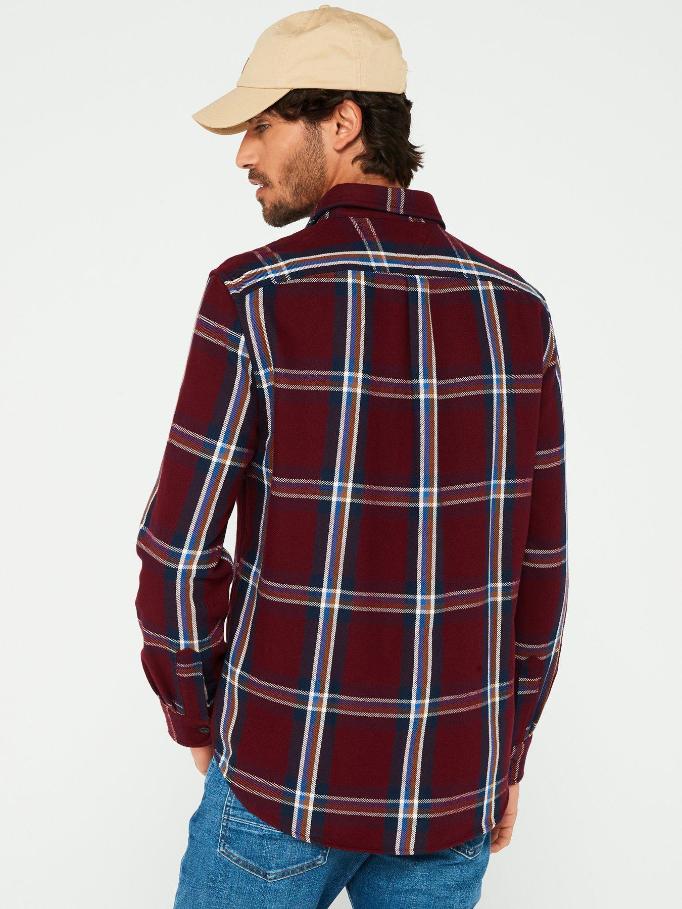 tommy-hilfiger-tommy-hilfiger-regular-fit-heavy-brushed-check-shirt-dark-redstillFront