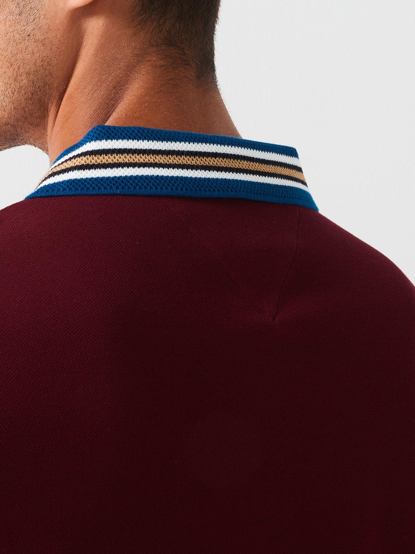 tommy-hilfiger-tommy-hilfiger-regular-fit-contrast-collar-polo-shirt-dark-reddetail