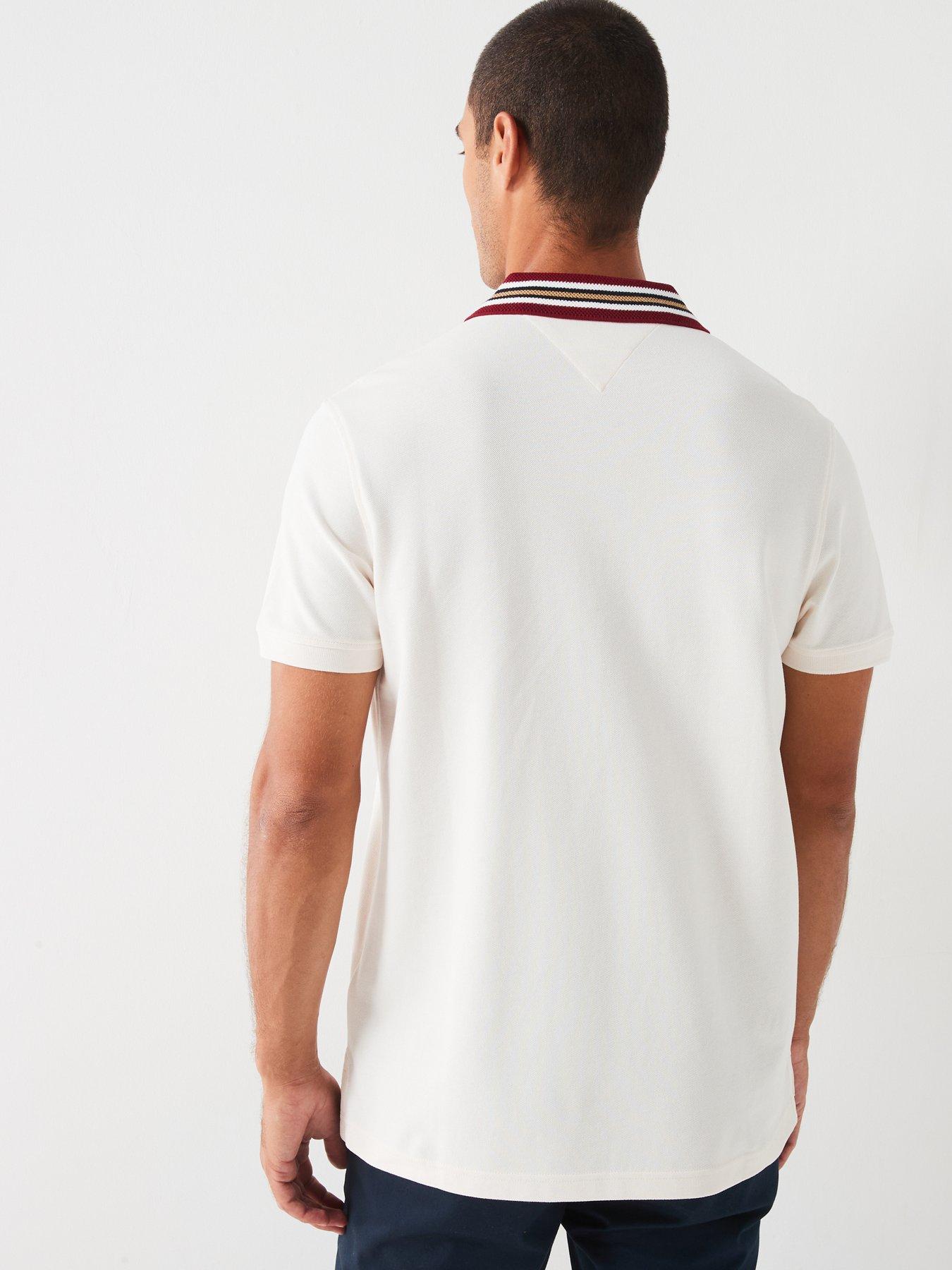 tommy-hilfiger-tommy-hilfiger-regular-fit-contrast-collar-polo-shirt-creamstillFront