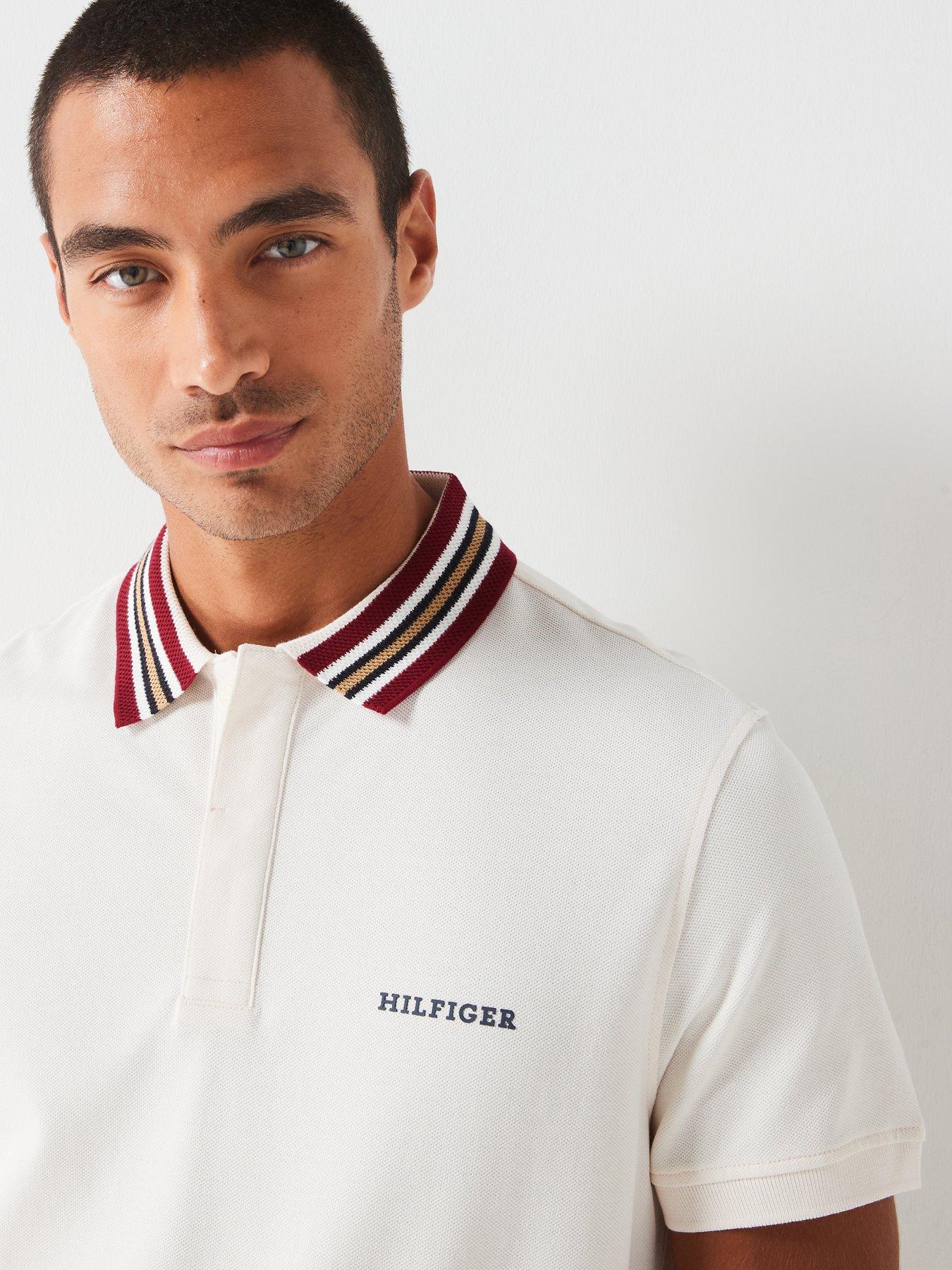 tommy-hilfiger-tommy-hilfiger-regular-fit-contrast-collar-polo-shirt-creamoutfit