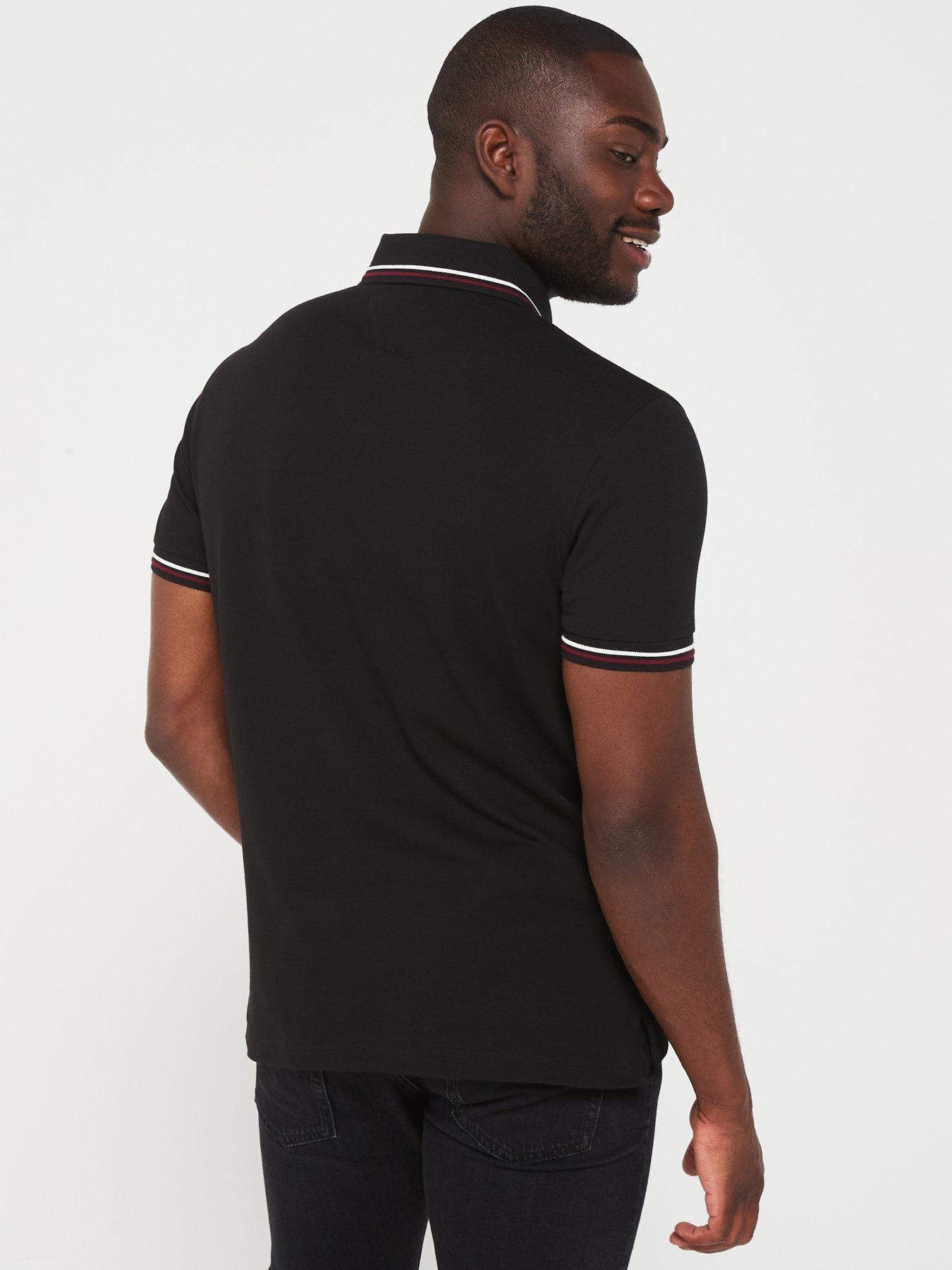 tommy-hilfiger-tommy-hilfiger-slim-fit-tipped-polo-shirt-blackstillFront