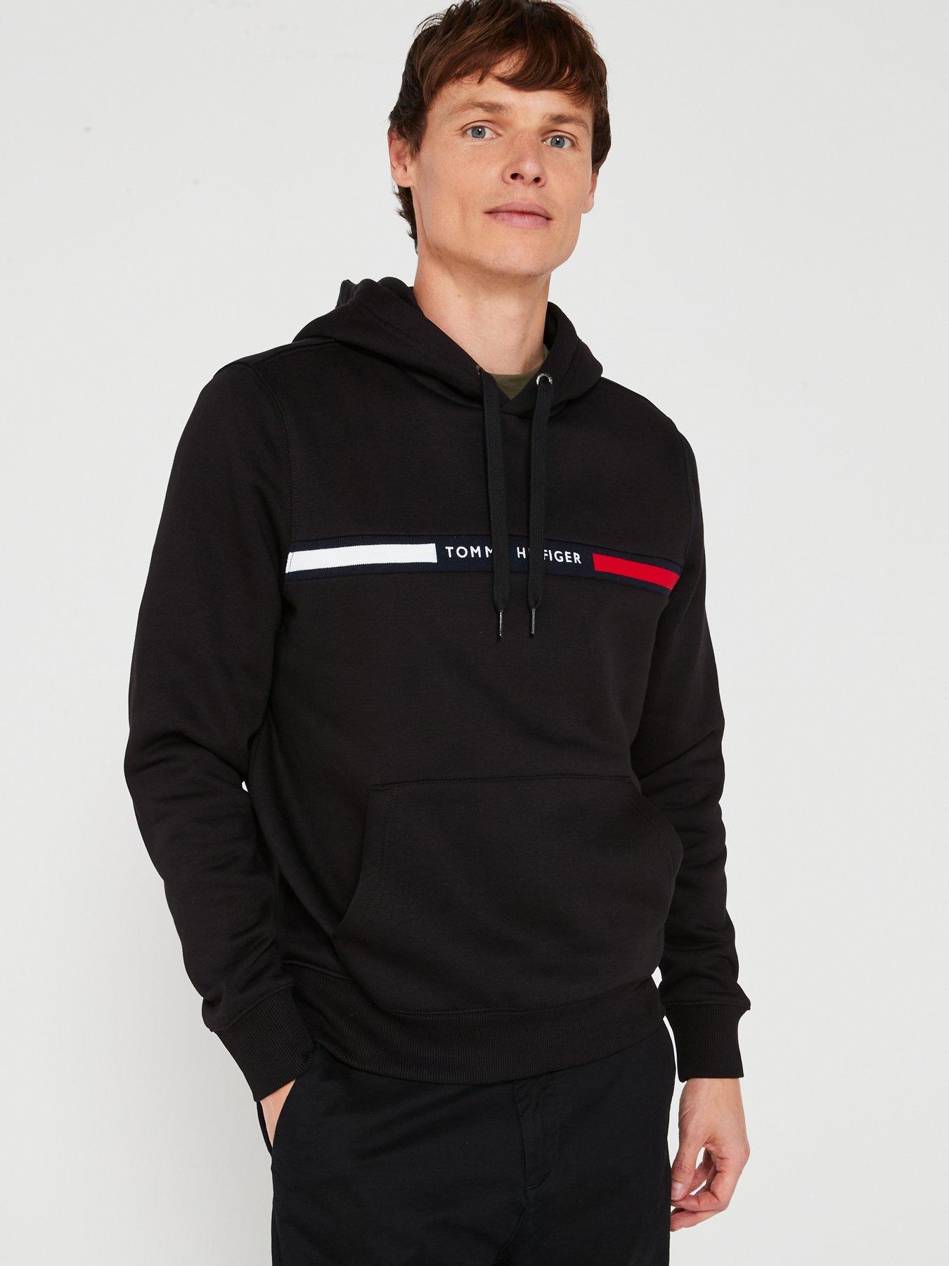 tommy-hilfiger-embroidered-chest-flag-stripe-overhead-hoodie-black