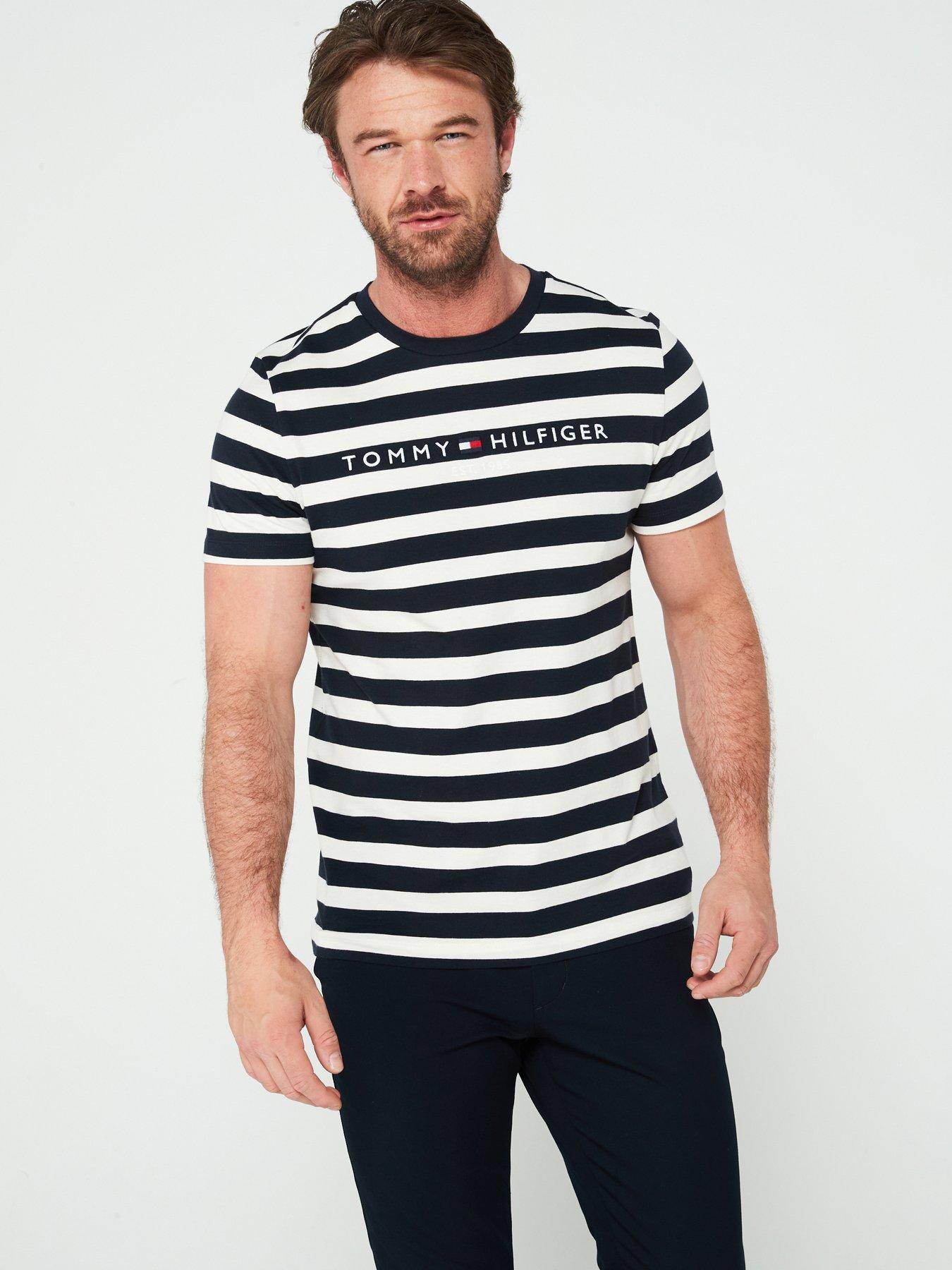 tommy-hilfiger-tommy-hilfiger-linear-chest-logo-stripe-t-shirt-navy