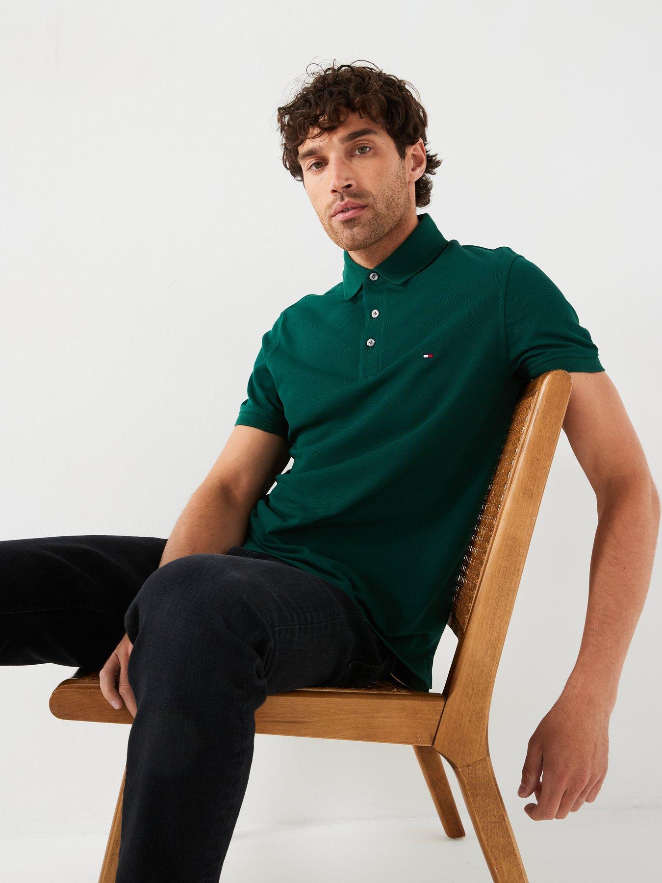 tommy-hilfiger-tommy-hilfiger-1985-slim-fit-polo-shirt-dark-greenoutfit