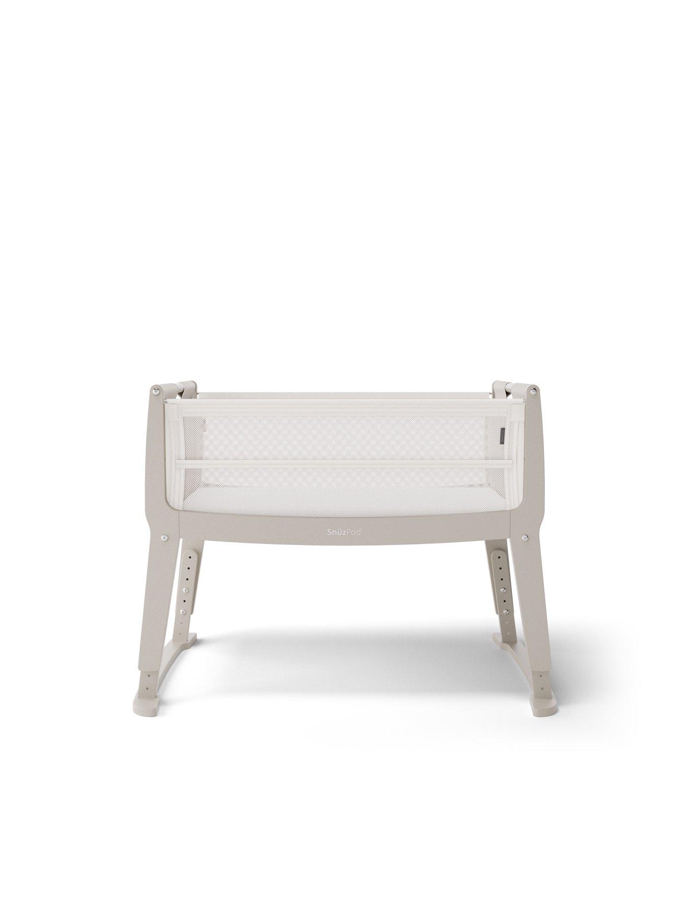 undefined SnuzPod Studio Bedside Crib - Oslo Light Grey