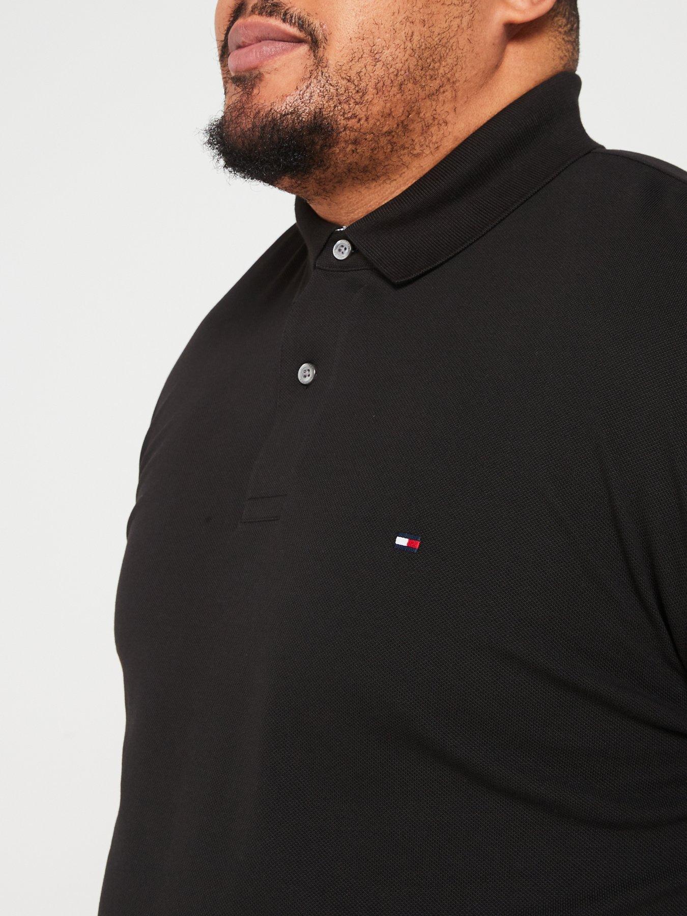 tommy-hilfiger-tommy-hilfiger-big-amp-tall-1985-regular-fit-long-sleeve-polo-shirt-blackdetail