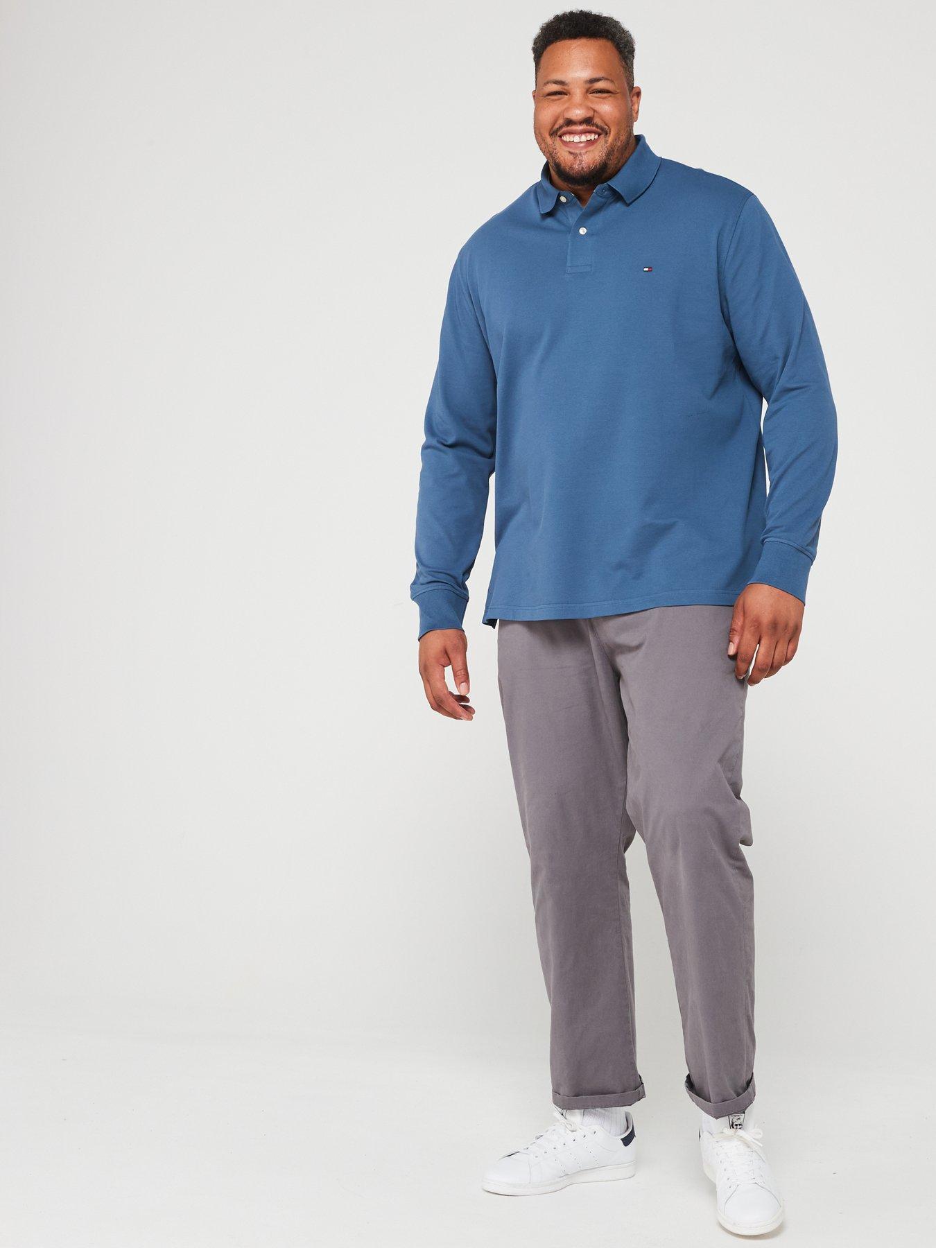 tommy-hilfiger-tommy-hilfiger-big-amp-tall-1985-regular-fit-long-sleeve-polo-shirt-blueback