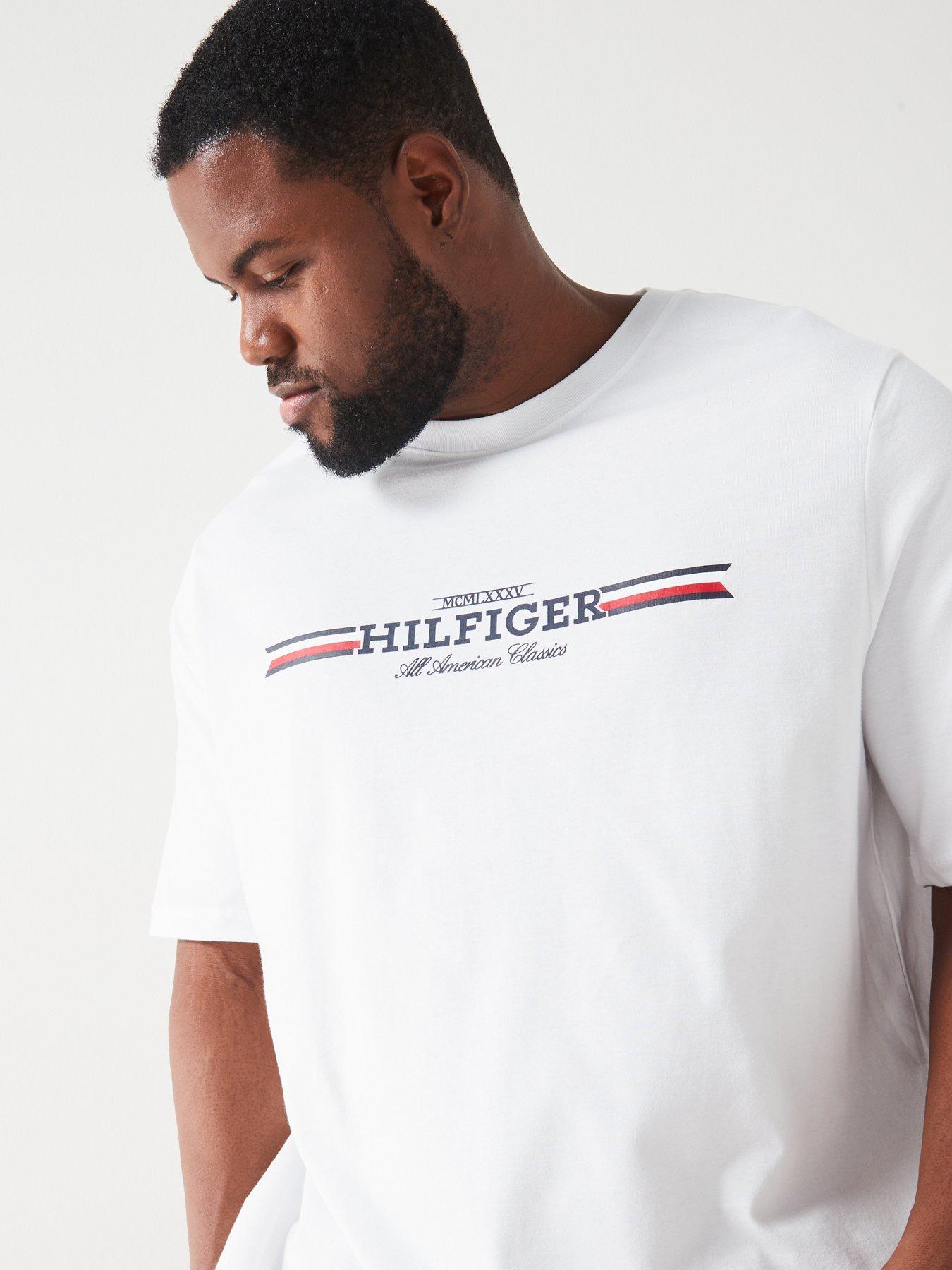 tommy-hilfiger-tommy-hilfiger-big-amp-tall-hilfiger-chest-stripe-t-shirt-whiteoutfit