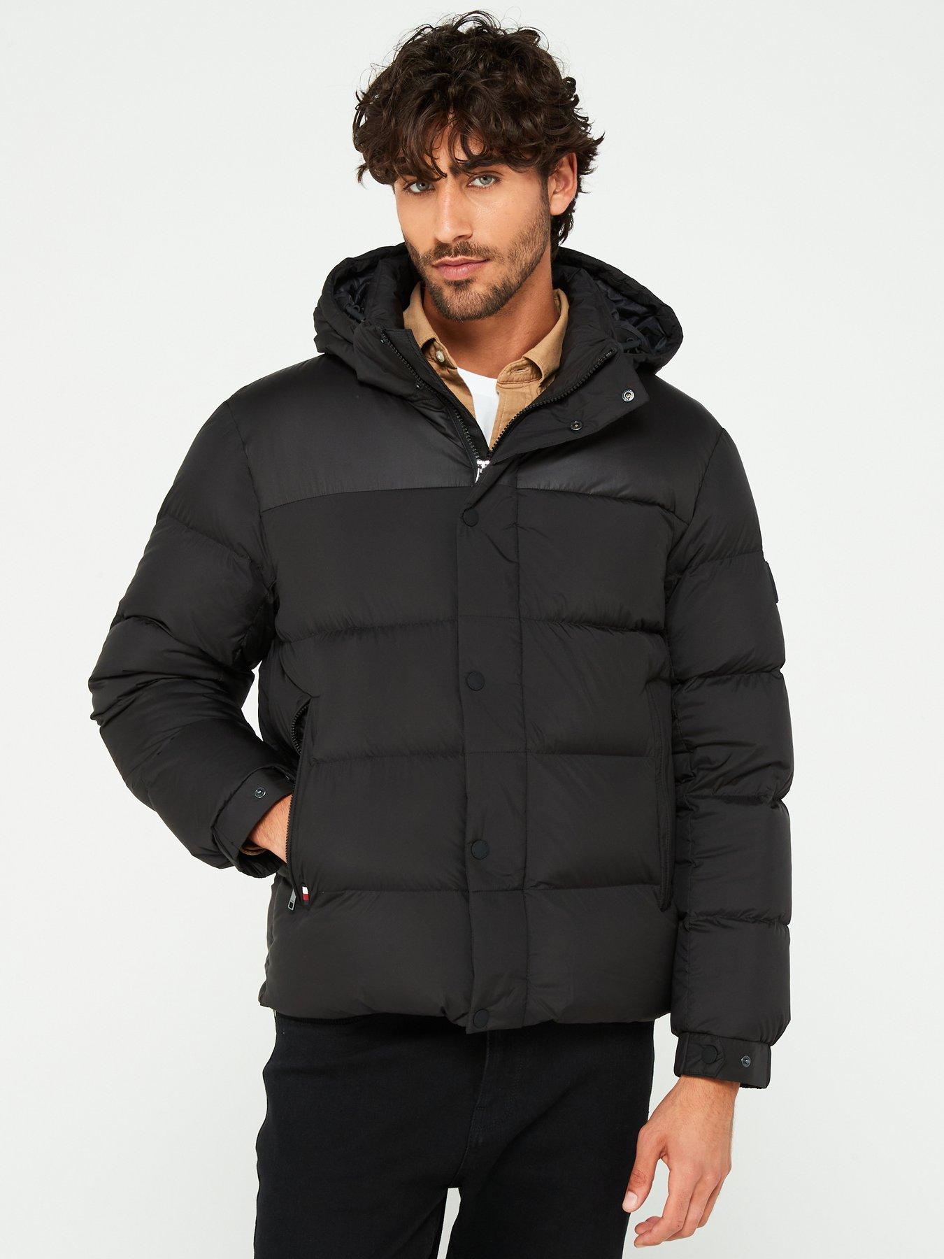 tommy-hilfiger-tommy-hilfiger-gloss-shoulder-hooded-down-puffer-jacket-black