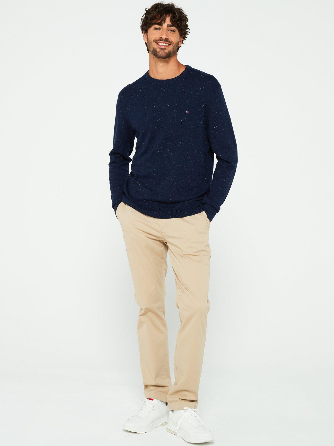 tommy-hilfiger-pima-cotton-cashmere-blend-flecked-knitted-jumper-navyback