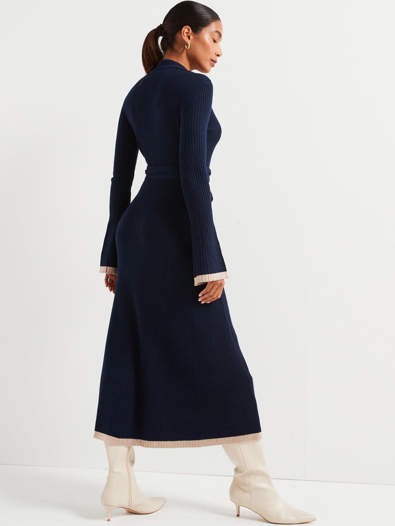 v-by-very-premium-knitted-belted-dress-with-wool-navystillFront