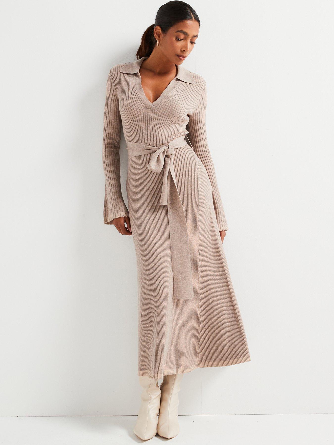 v-by-very-premium-knitted-belted-dress-with-wool-naturalfront