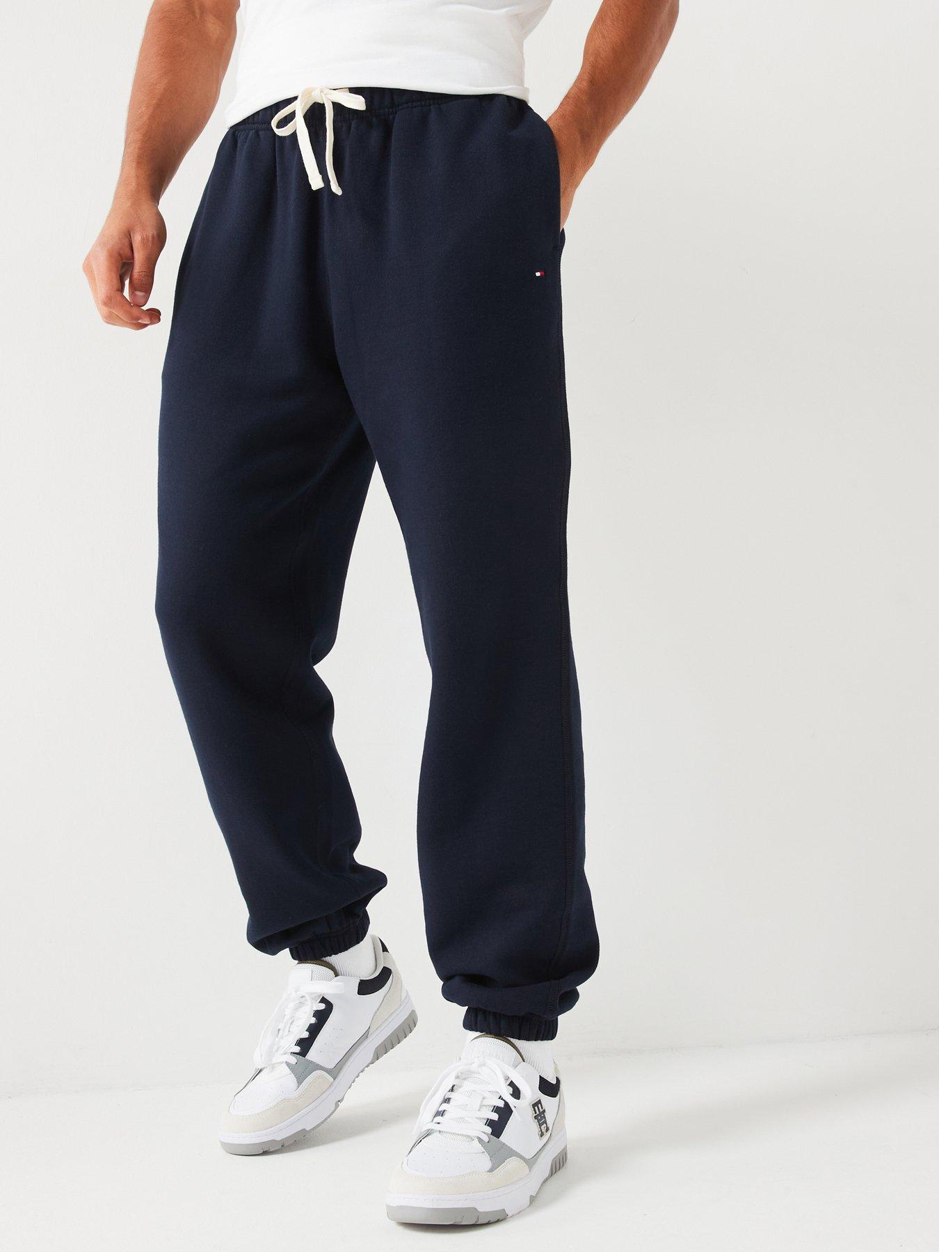 Image 1 of 4 of Tommy Hilfiger Essential Fleece Cuff Joggers - Navy