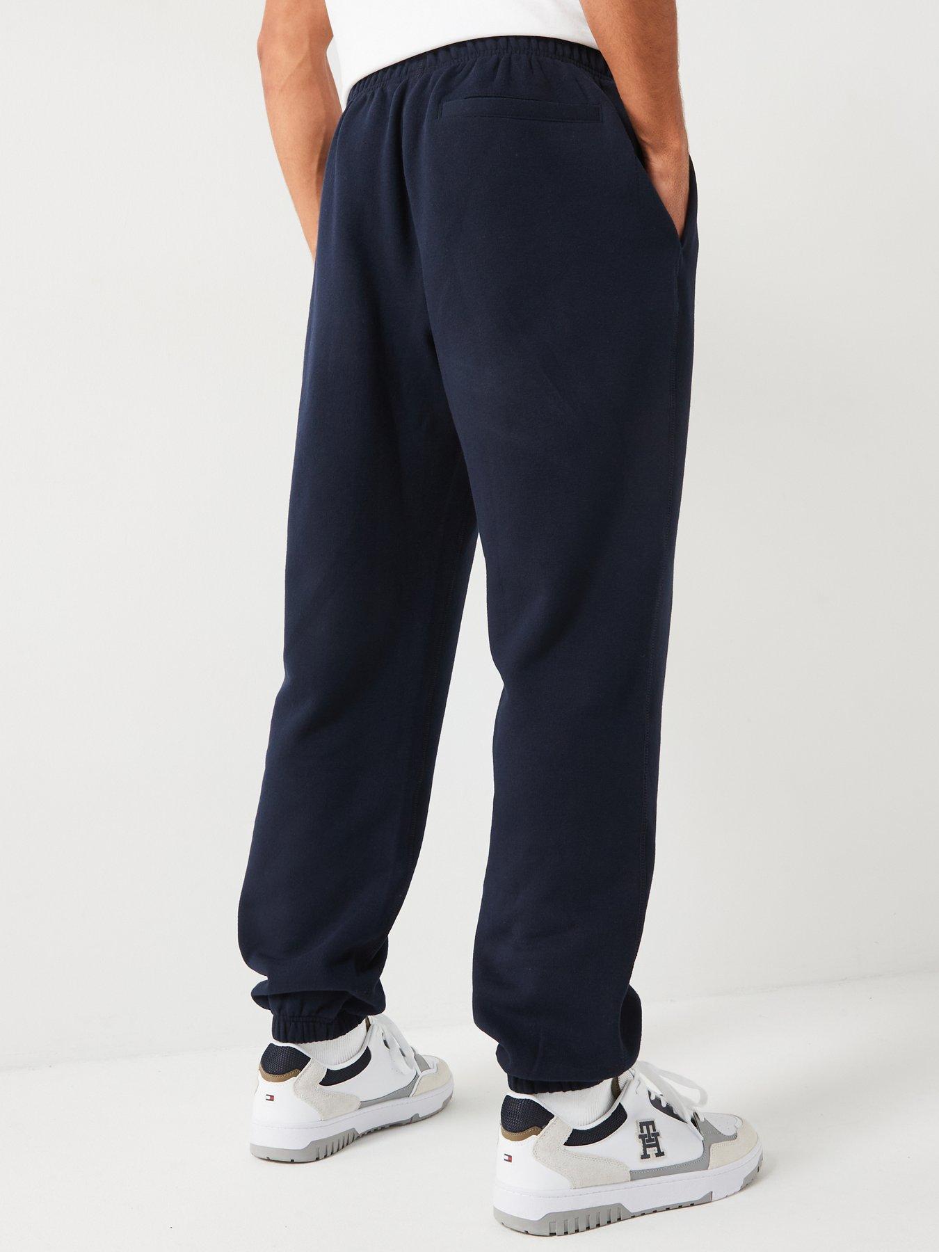 tommy-hilfiger-essential-fleece-cuff-joggers-navystillFront