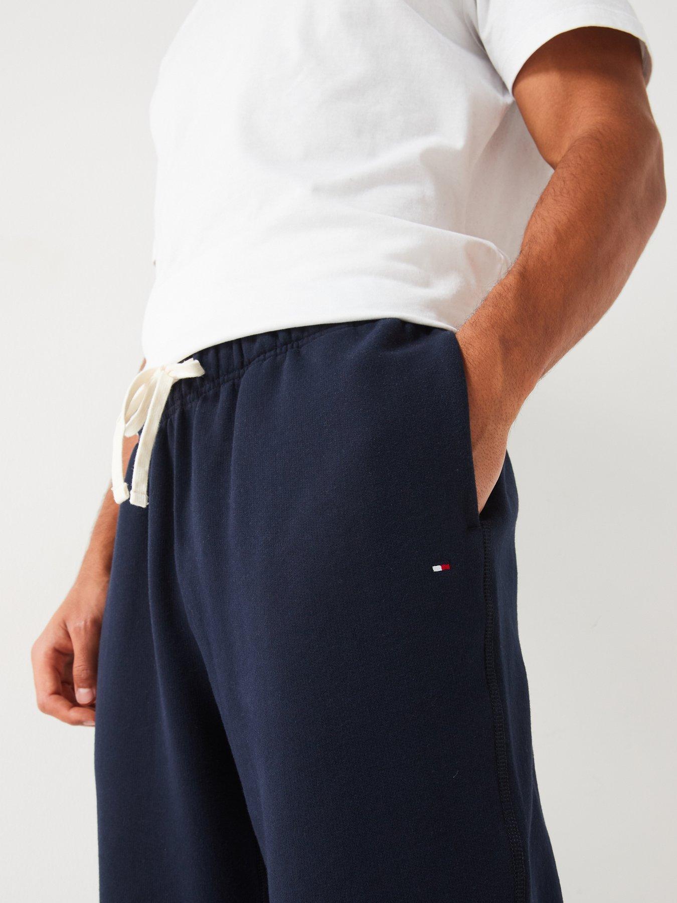 Image 4 of 4 of Tommy Hilfiger Essential Fleece Cuff Joggers - Navy