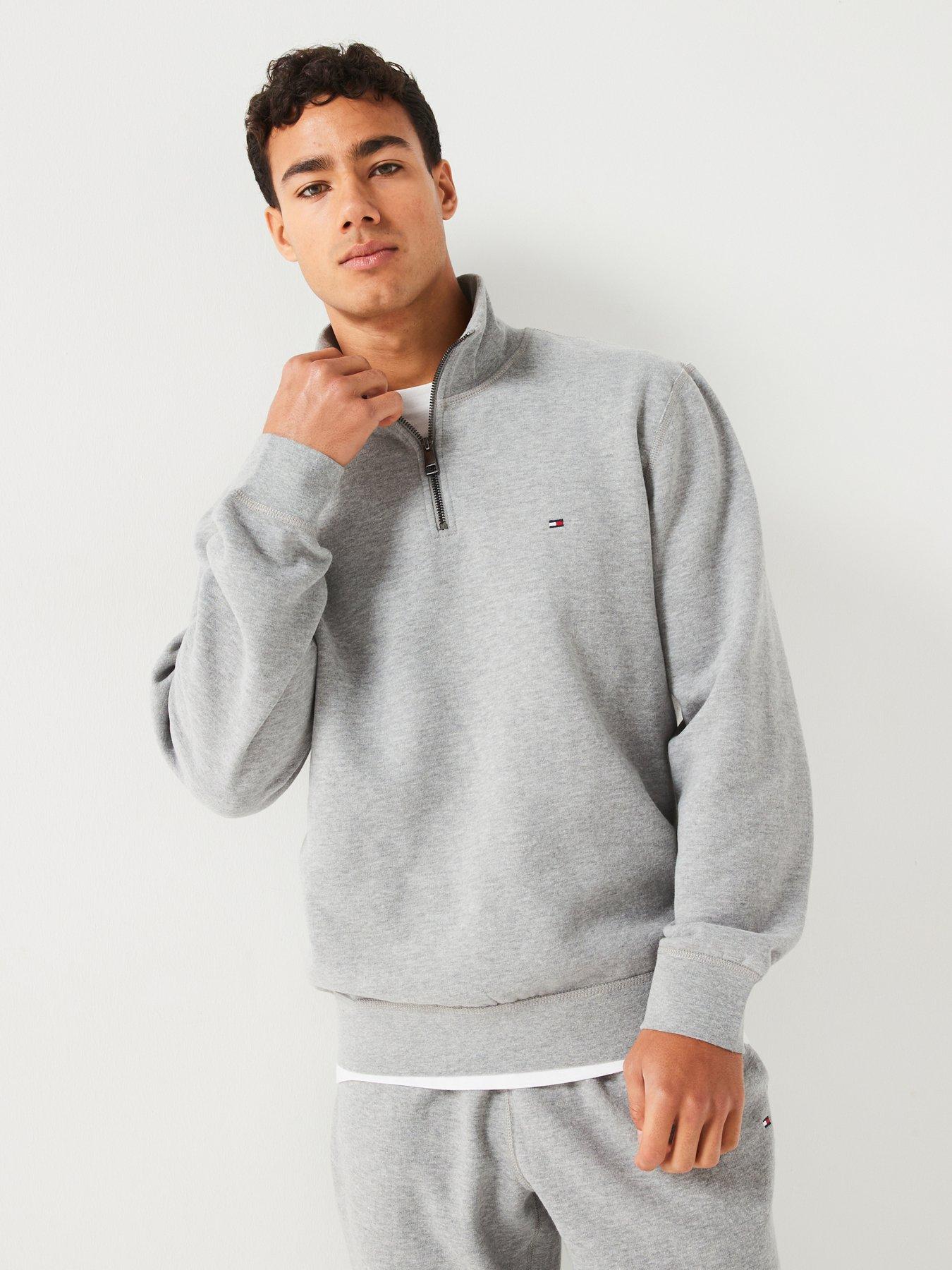 tommy-hilfiger-tommy-hilfiger-essential-fleece-14-zip-sweat-grey