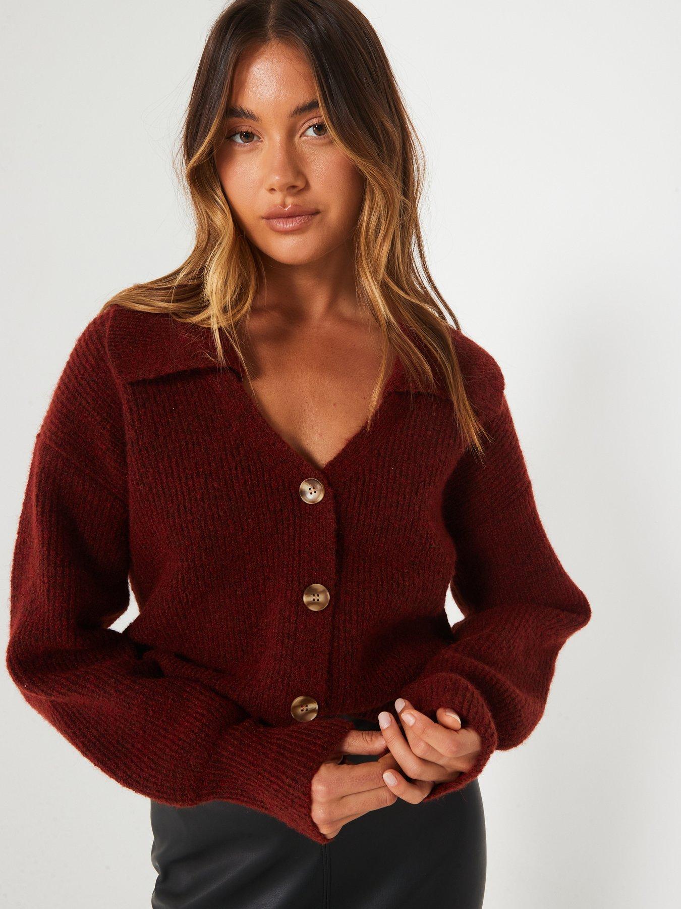 v-by-very-collared-knitted-cardigan-burgundy