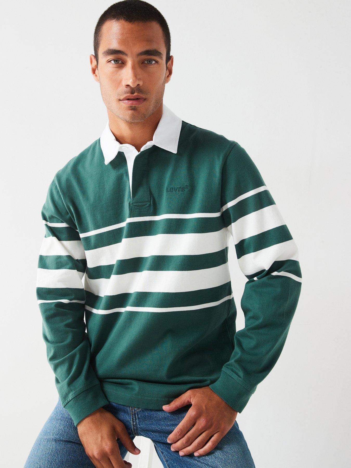 Levi s Union Rugby Long Sleeve Polo Shirt Green